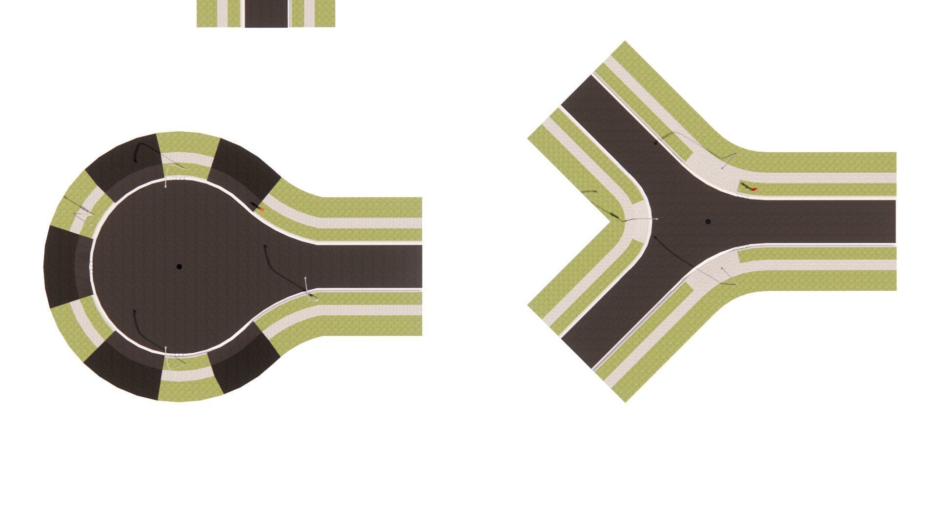 Road Pack - Extended-City Roads 3D model_10