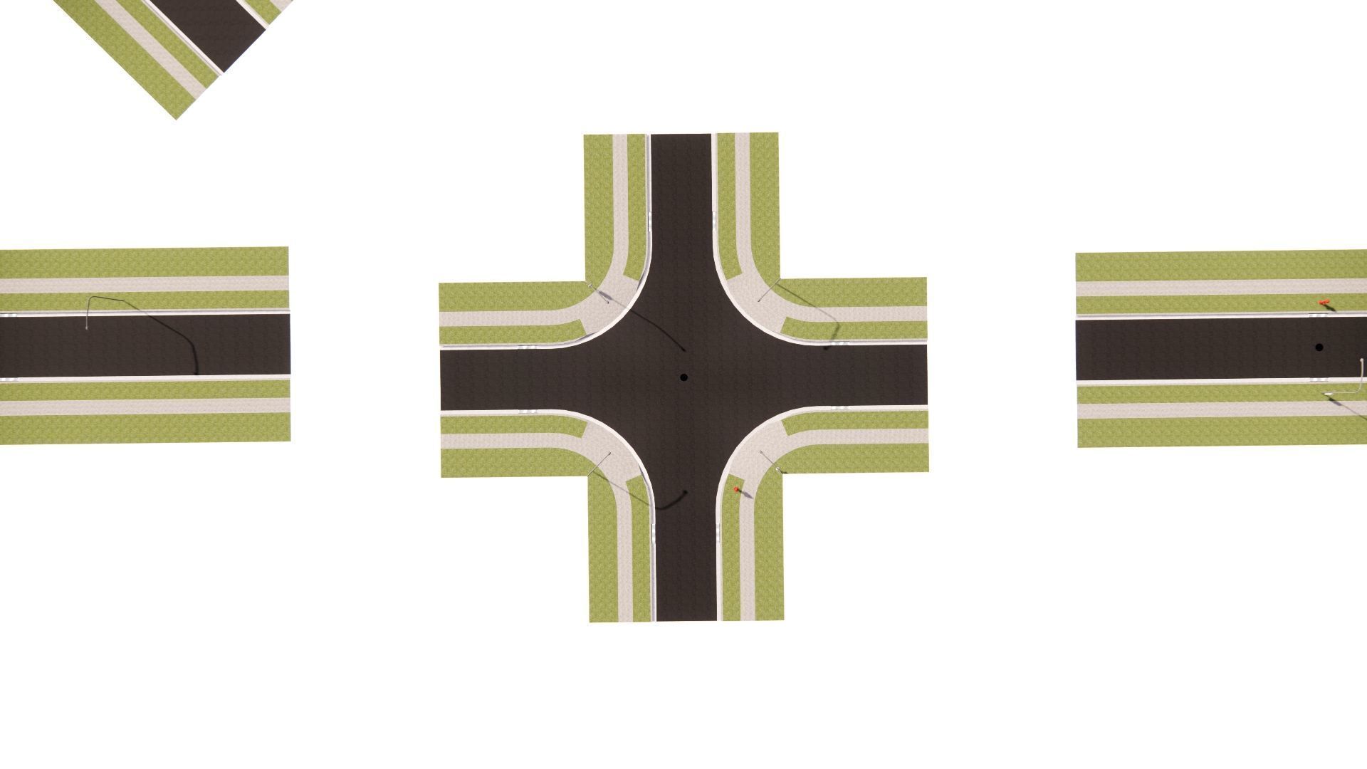 Road Pack - Extended-City Roads 3D model_7