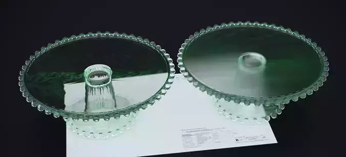 NORDSK DUPVLIK GLASS DESSERT TRAY 2020