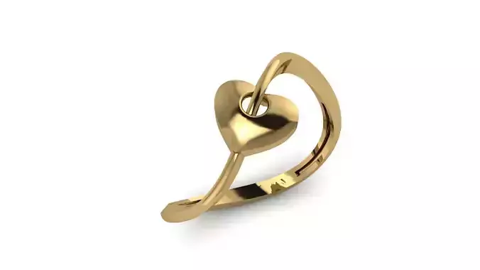 Heart Gold Ring
