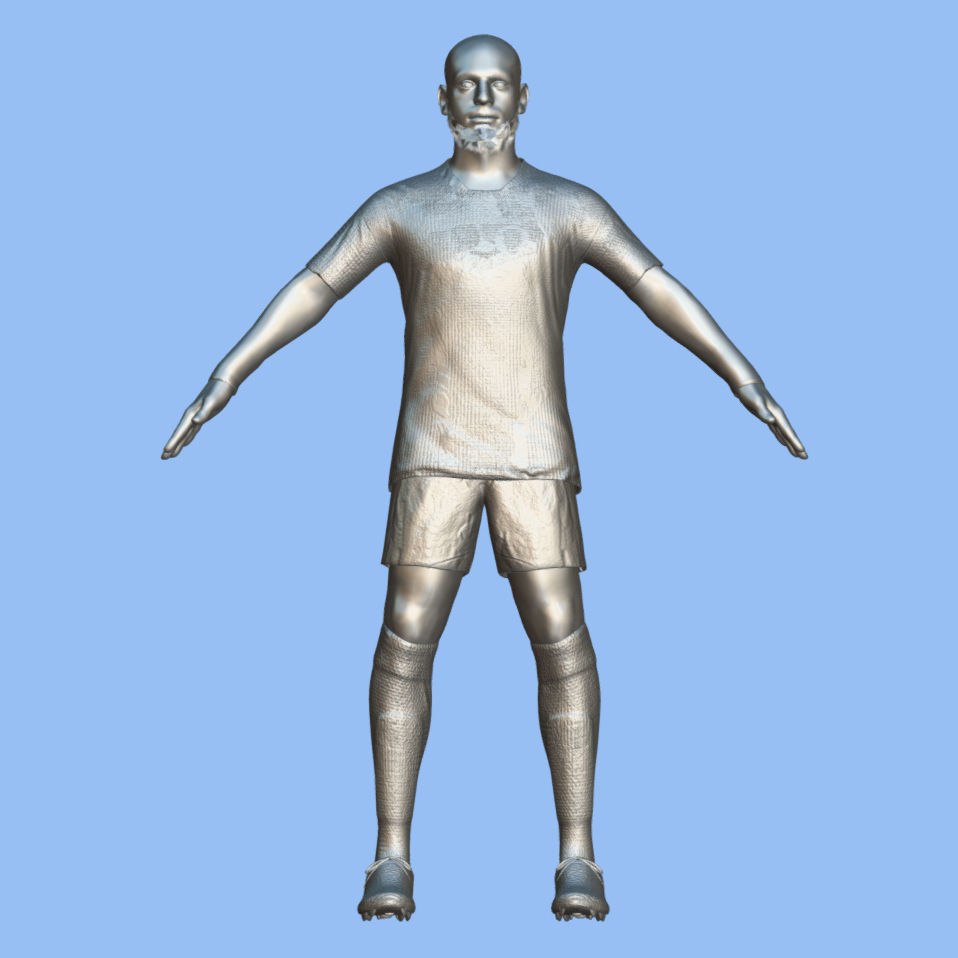 T-Pose Rigged Salah Liverpool 24-25 3D model_4