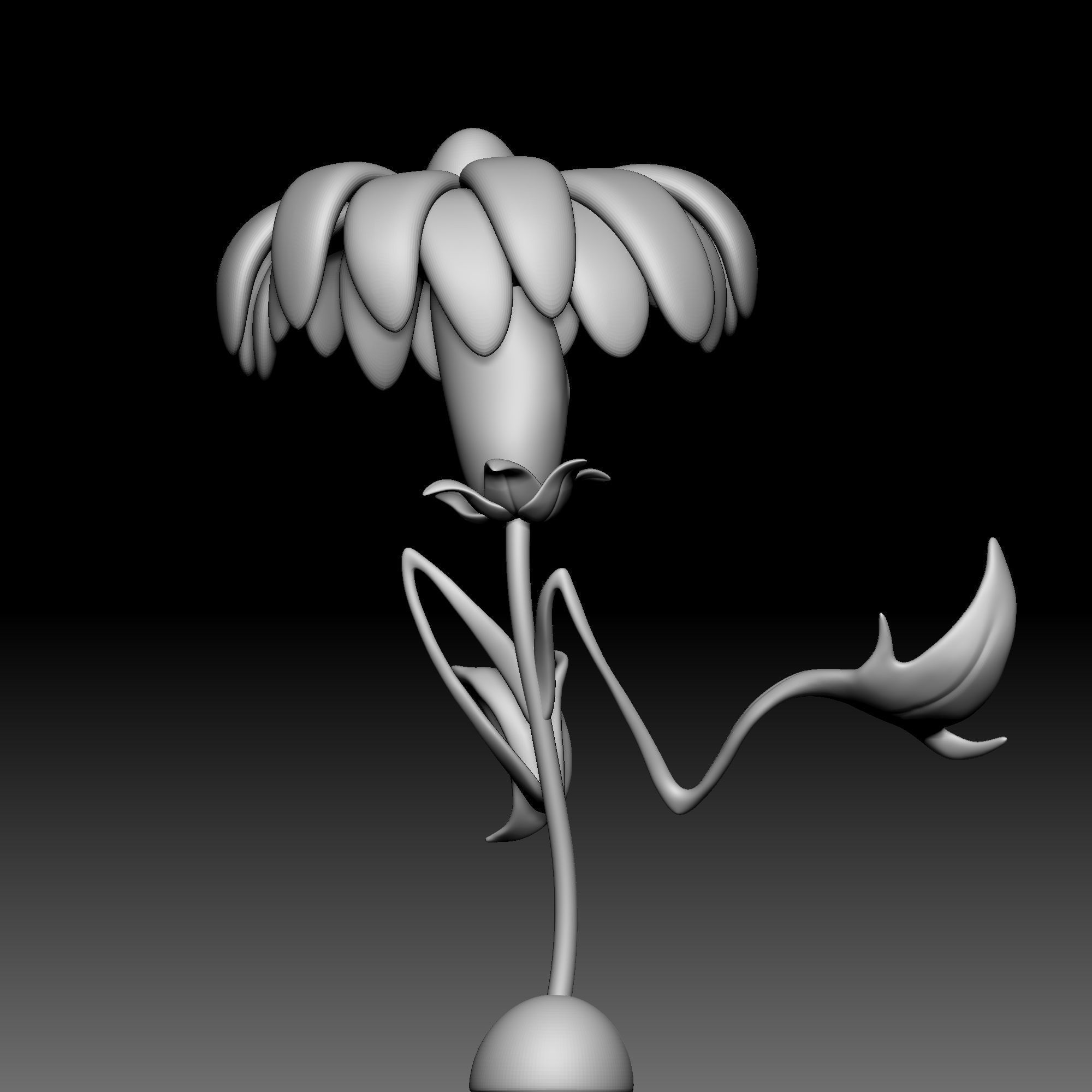 Flower - Alice in Wonderland - 010 3D print model_6