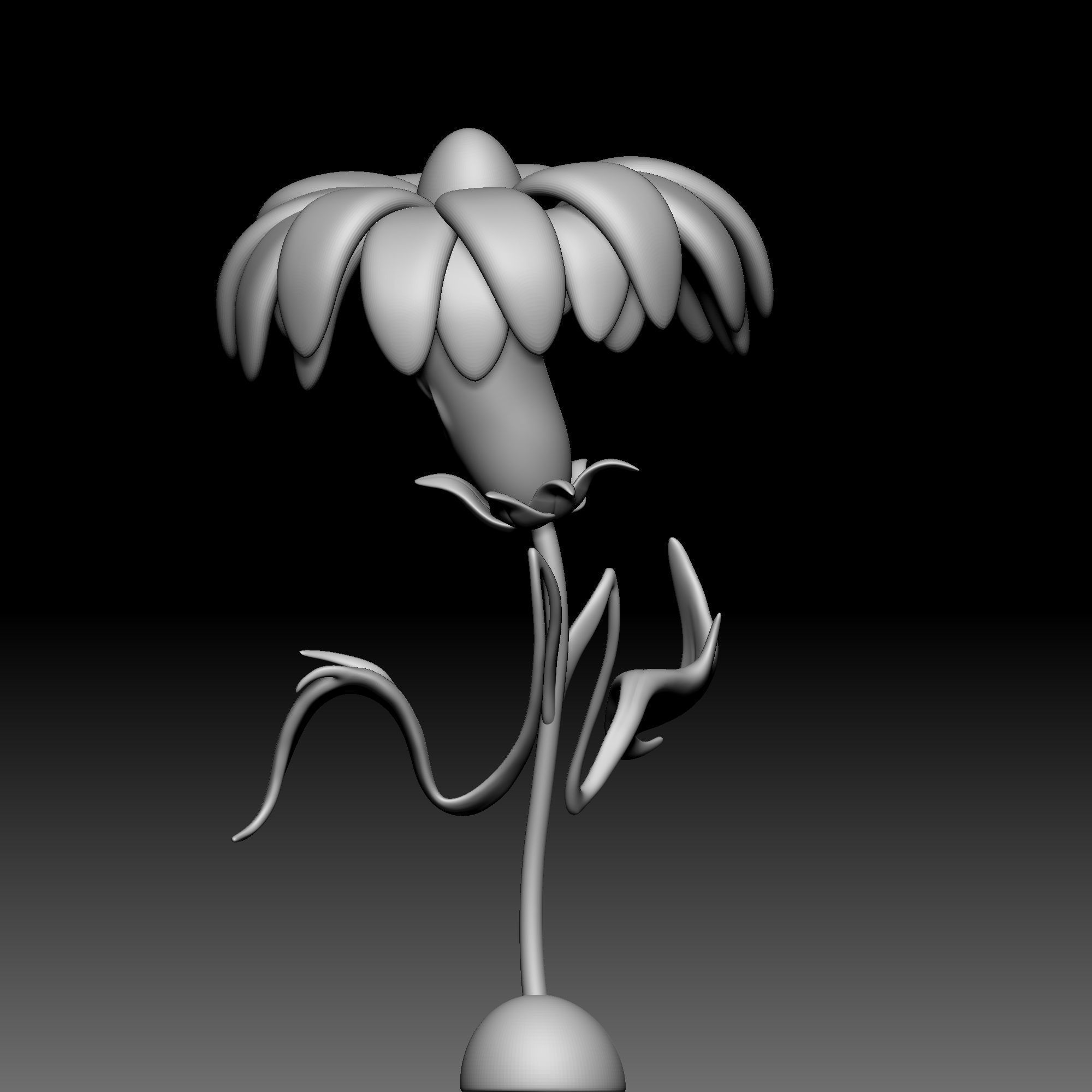 Flower - Alice in Wonderland - 010 3D print model_4