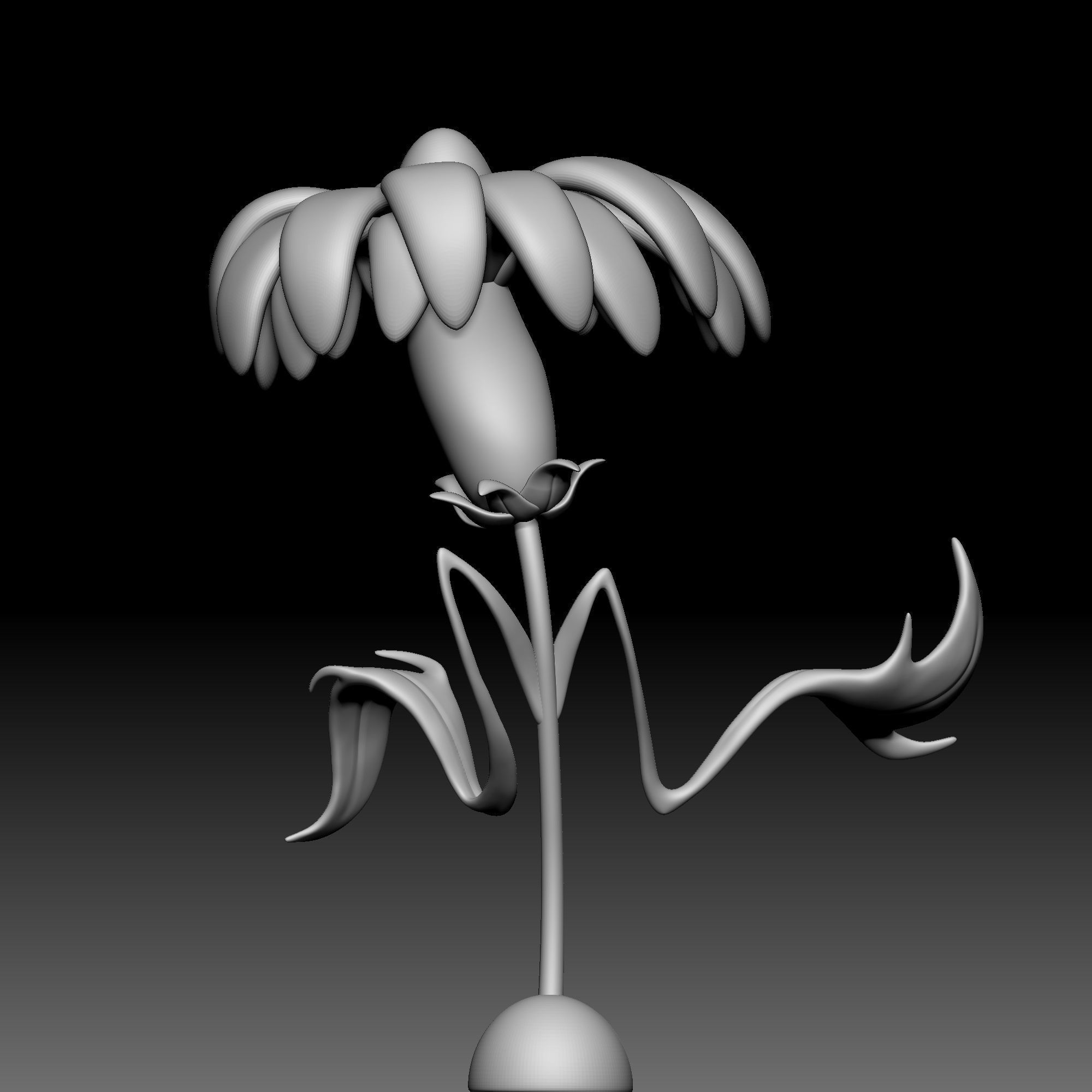 Flower - Alice in Wonderland - 010 3D print model_5