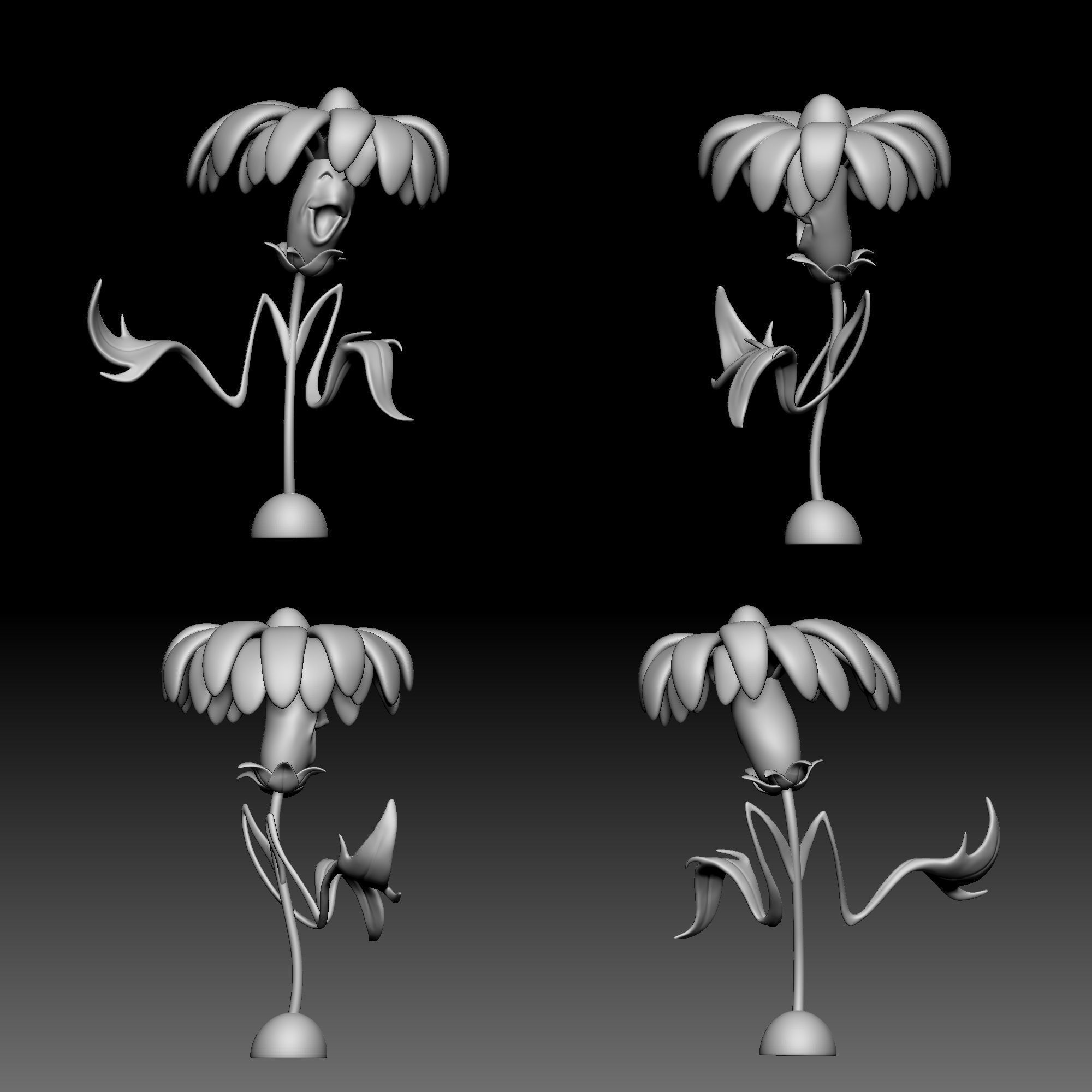 Flower - Alice in Wonderland - 010 3D print model_10