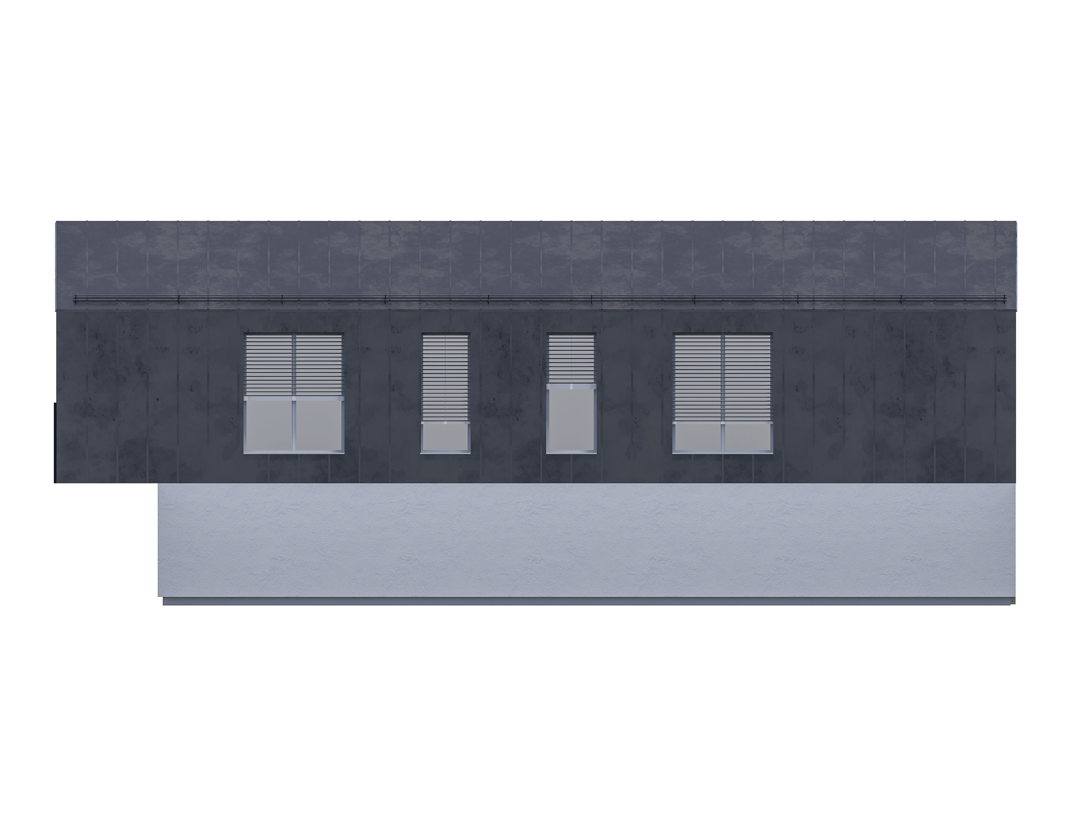 Family House 27 - Created with fully parametric Revit Families Low-poly 3D model_8