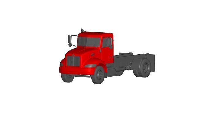 PETERBILT 340 Dump Truck 3D model