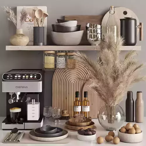 kitchen accessories N054 Low-poly 3D model