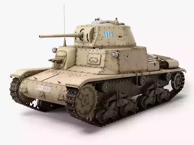Ansaldo M15 42 Italian Tank