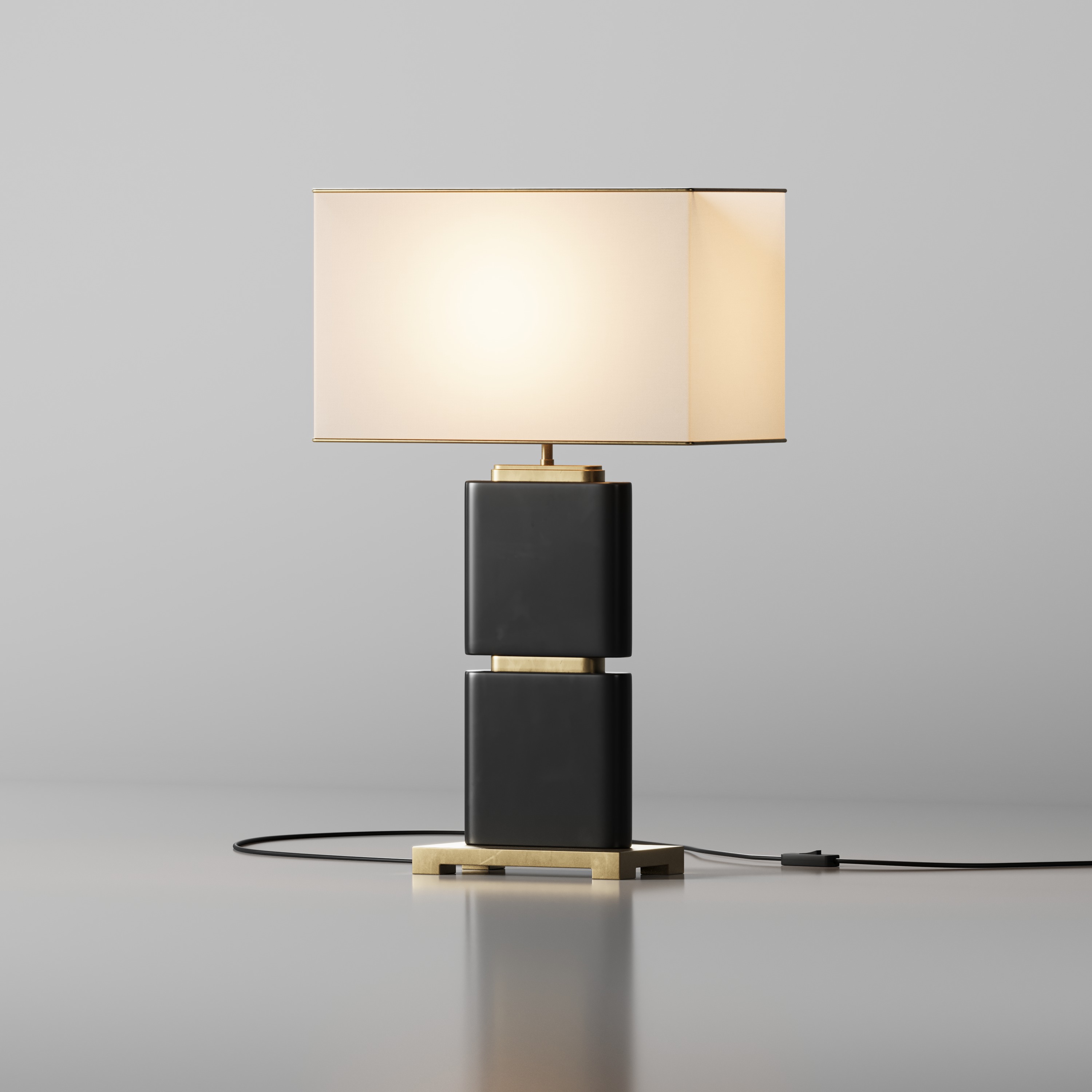 Chinese Marble Table 3D model_2