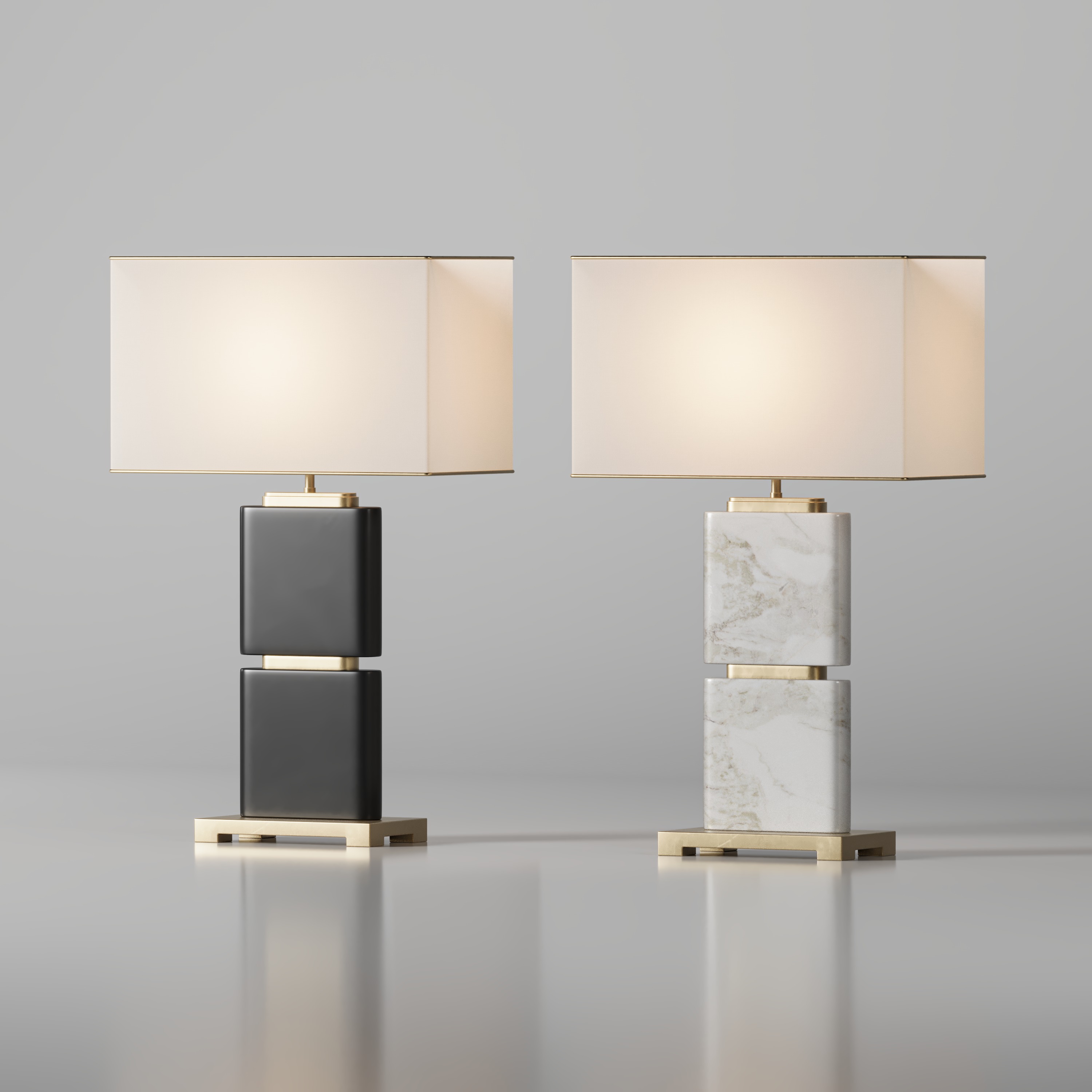 Chinese Marble Table 3D model_4