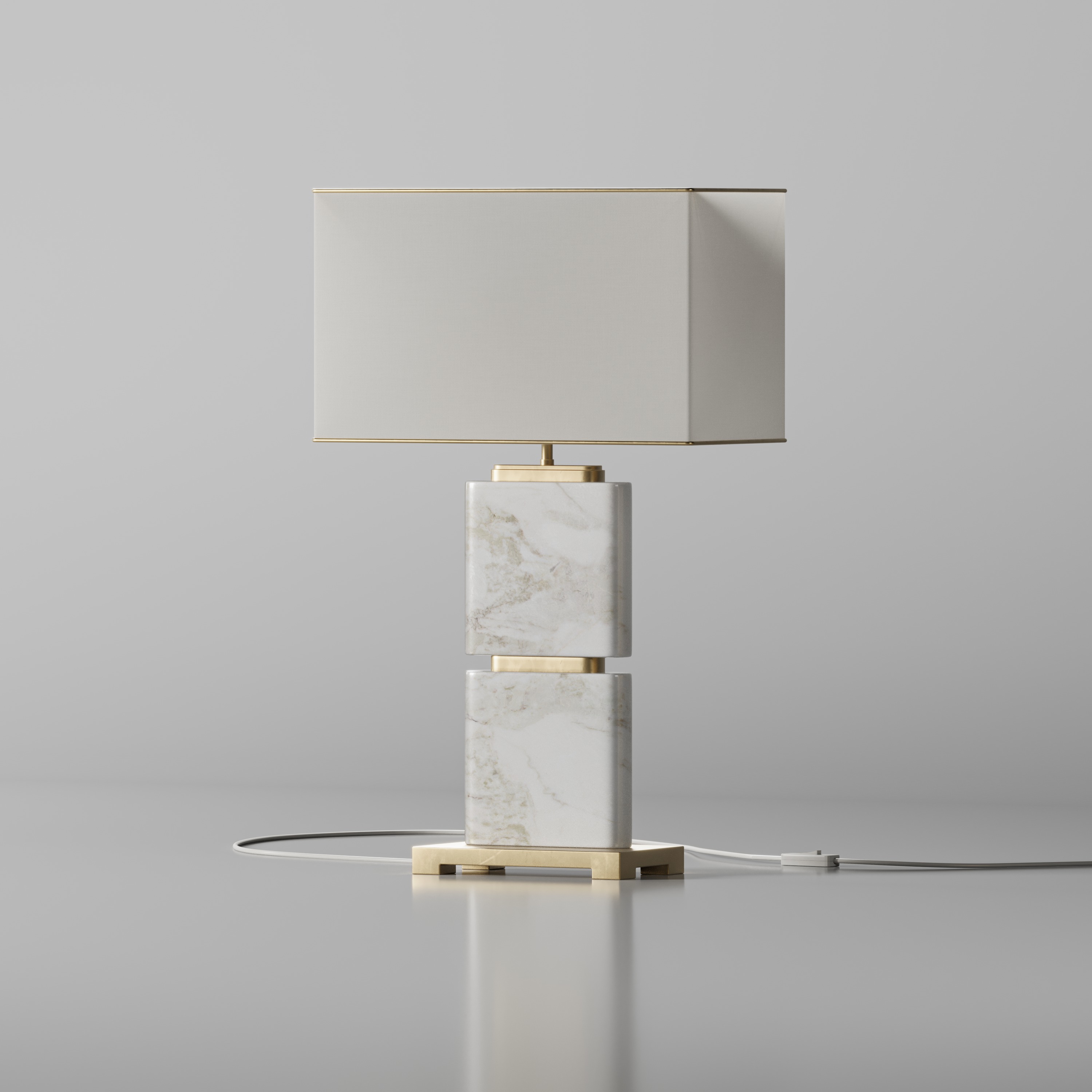 Chinese Marble Table 3D model_1