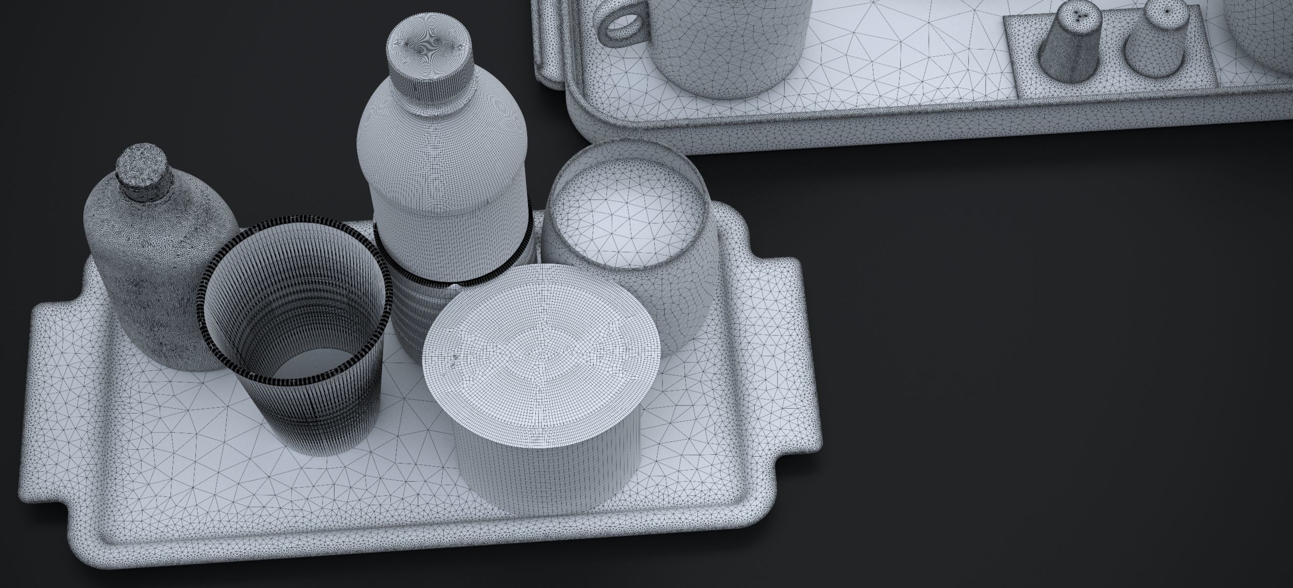 AIRLINES PREMIUM ECONOMY INTERCON BREAKFAST 2024 3D model_18