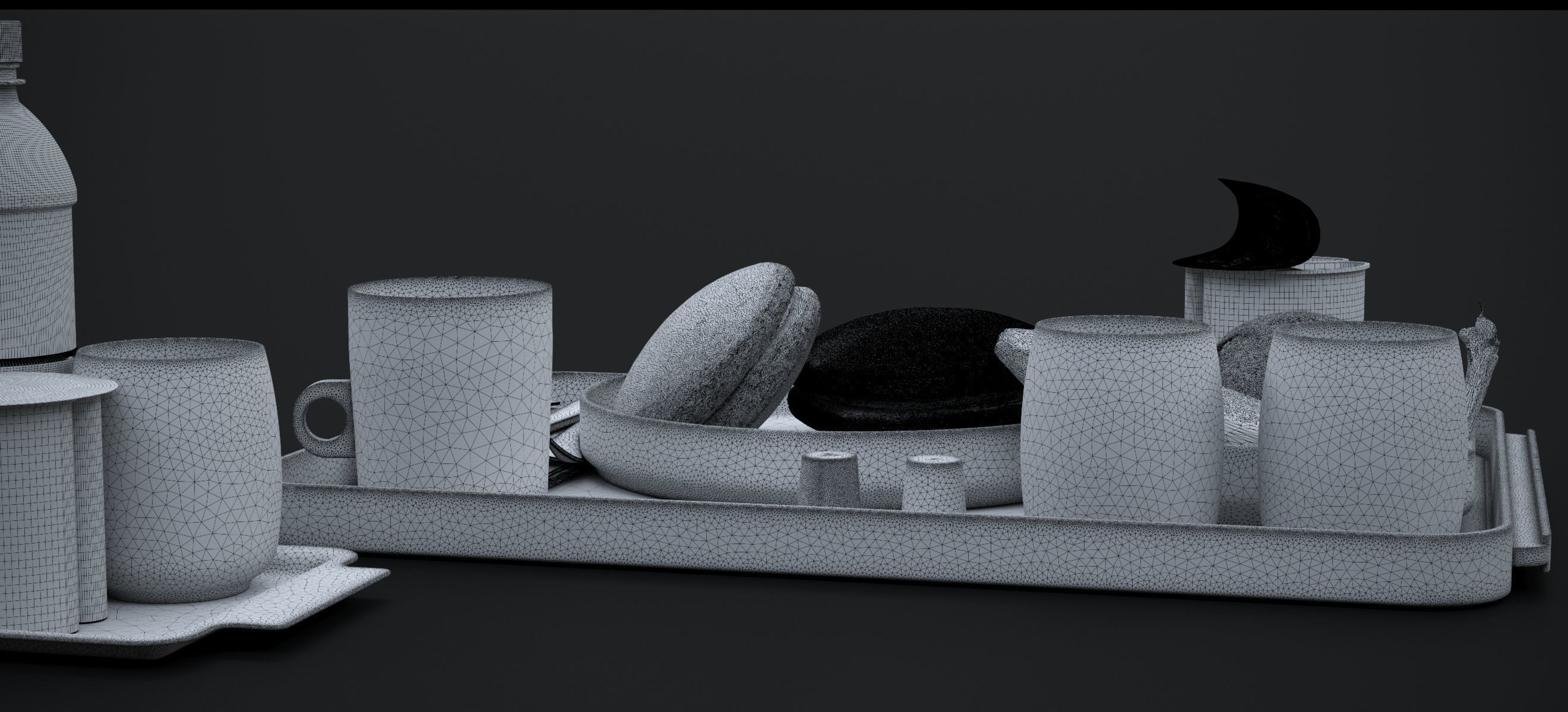 AIRLINES PREMIUM ECONOMY INTERCON BREAKFAST 2024 3D model_19