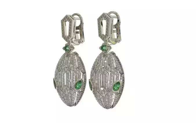 Snake jewelry earrings