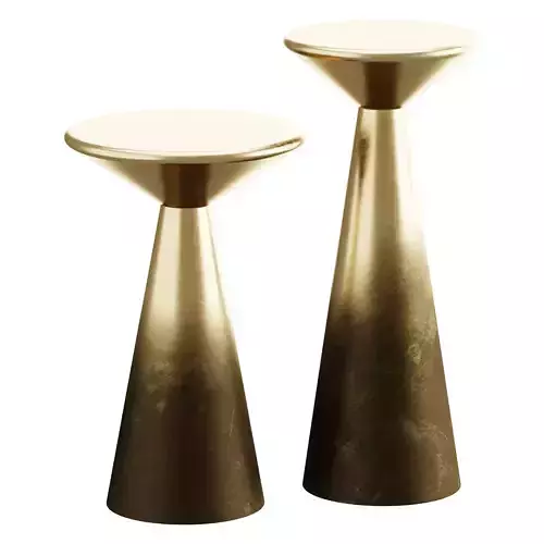Cameron Accent Tables Set Of 2-Brass
