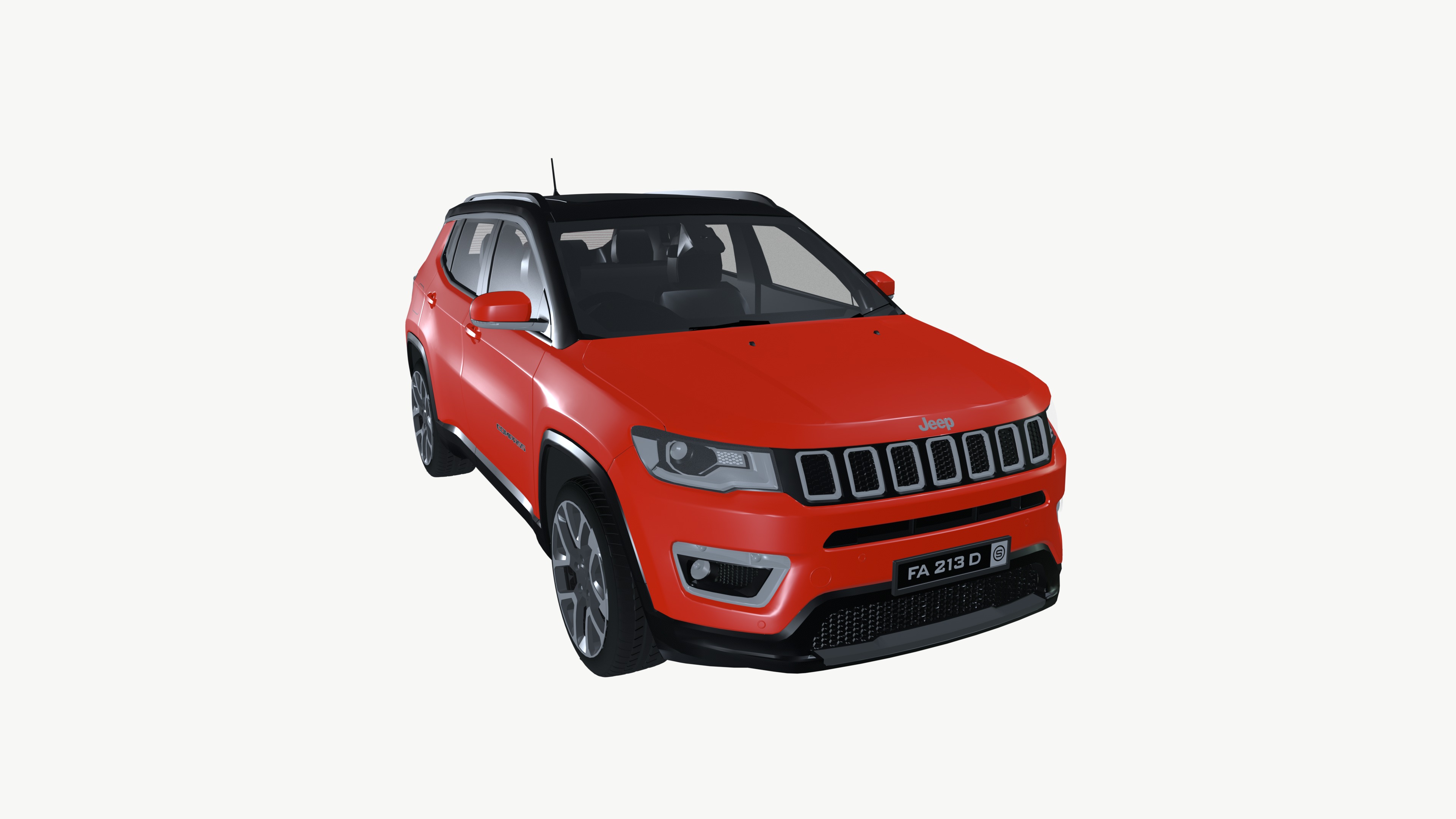 Jeep compass 3D model_2