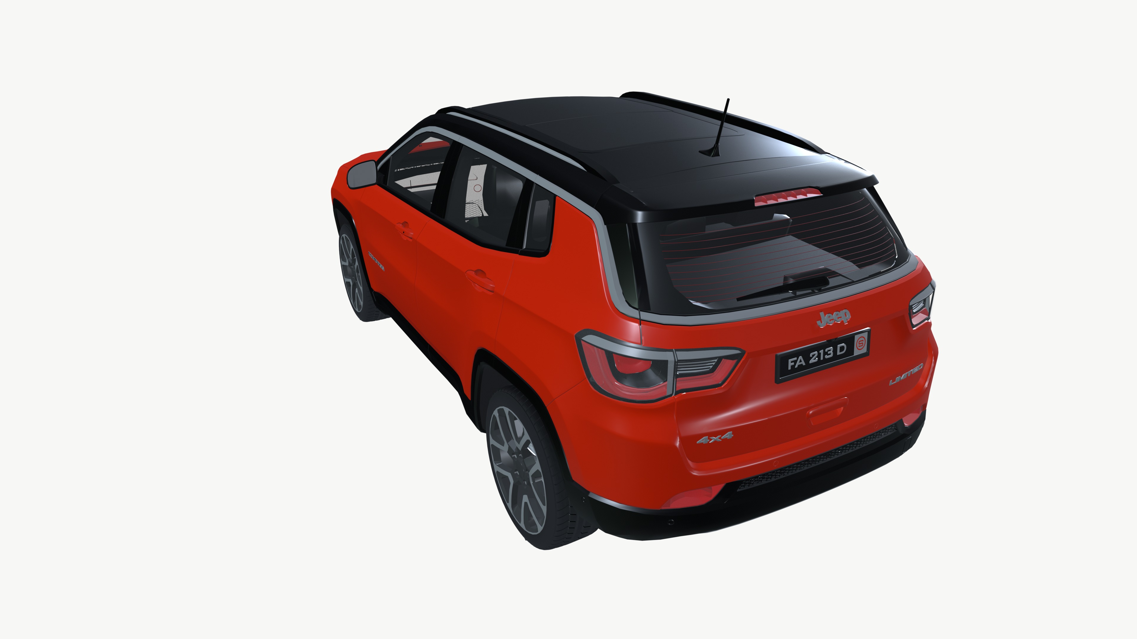 Jeep compass 3D model_4