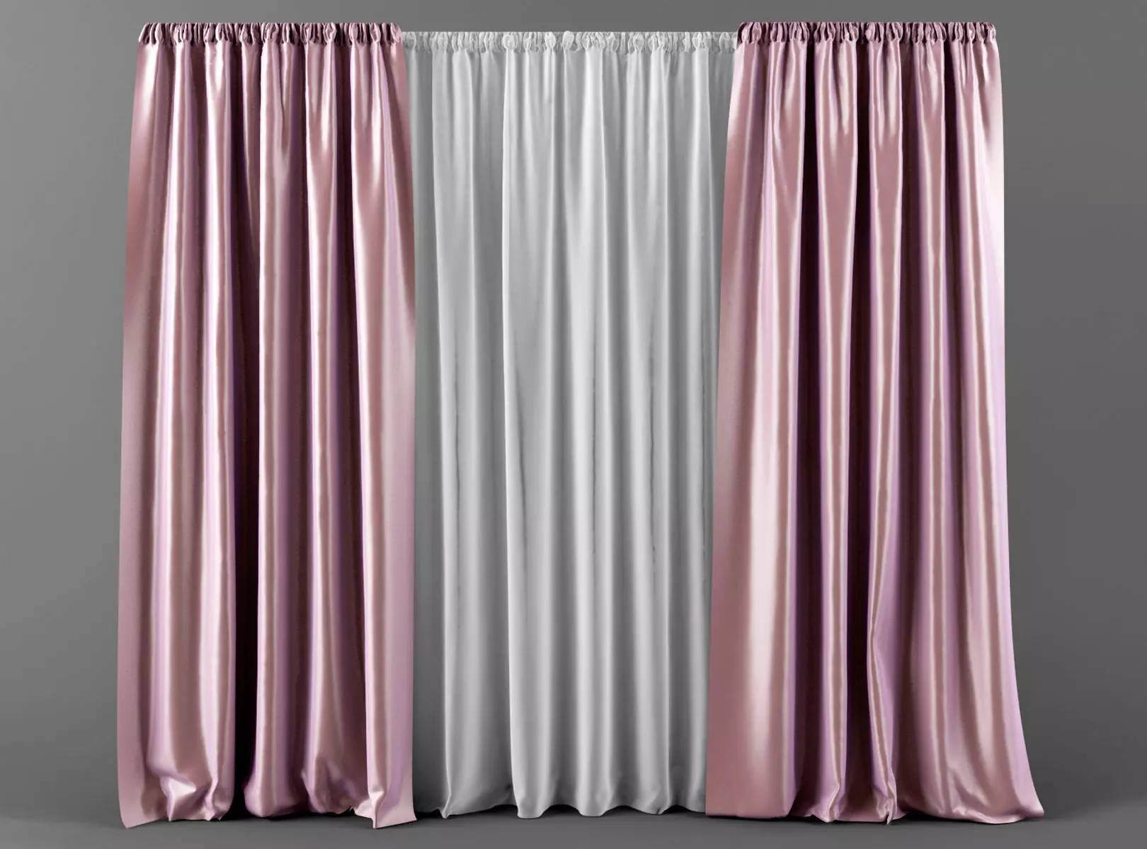 Curtain 3D model_0