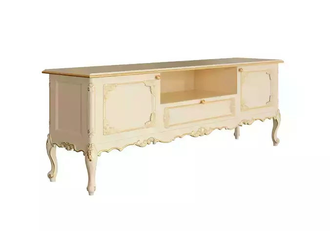 Timeless wavy TV stand by Modenese