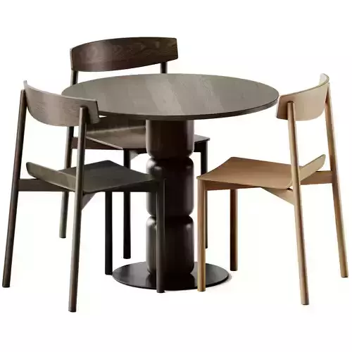 Artu Beads Table and Wox 2 Chair