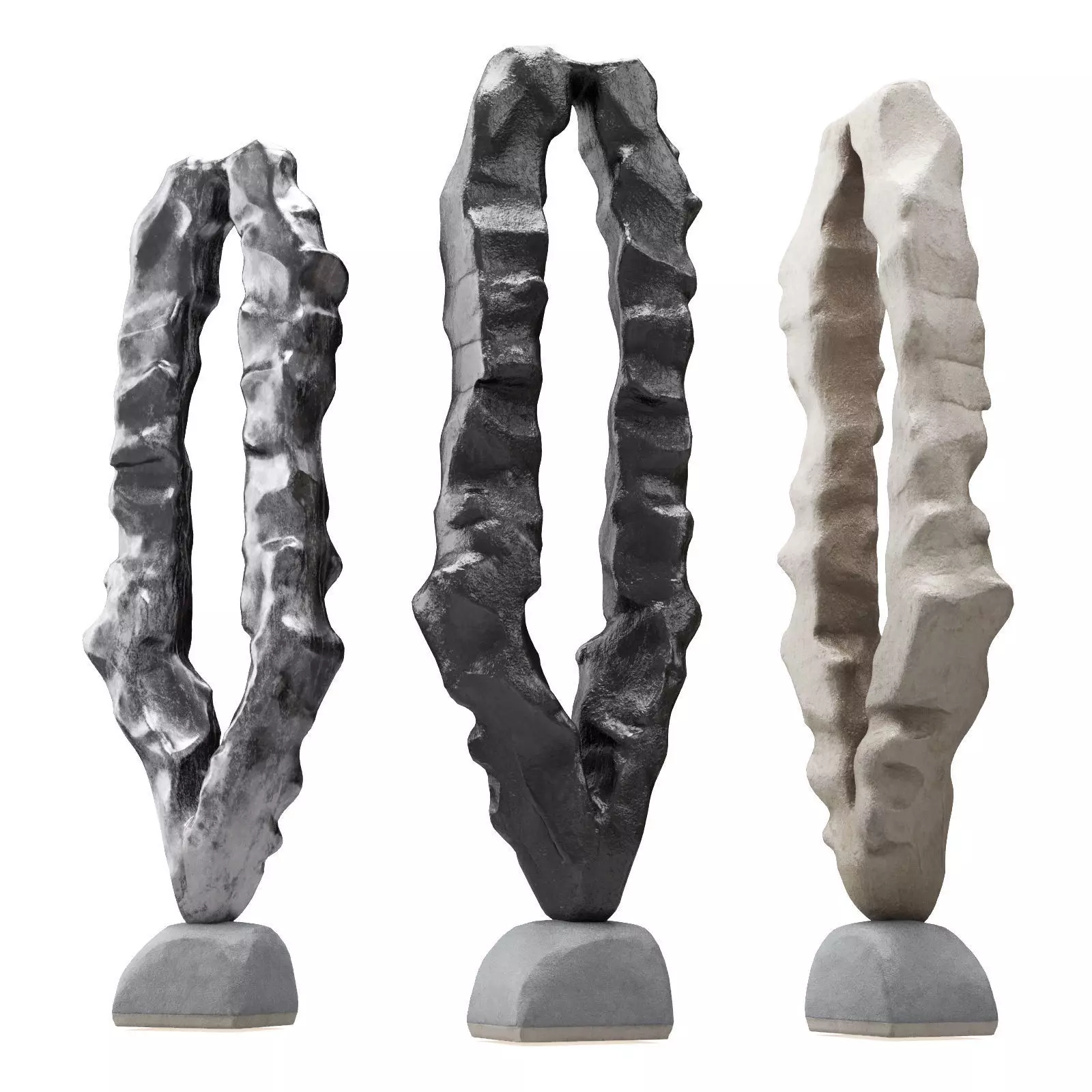 M and M Sculpture number 61 Low-poly 3D model