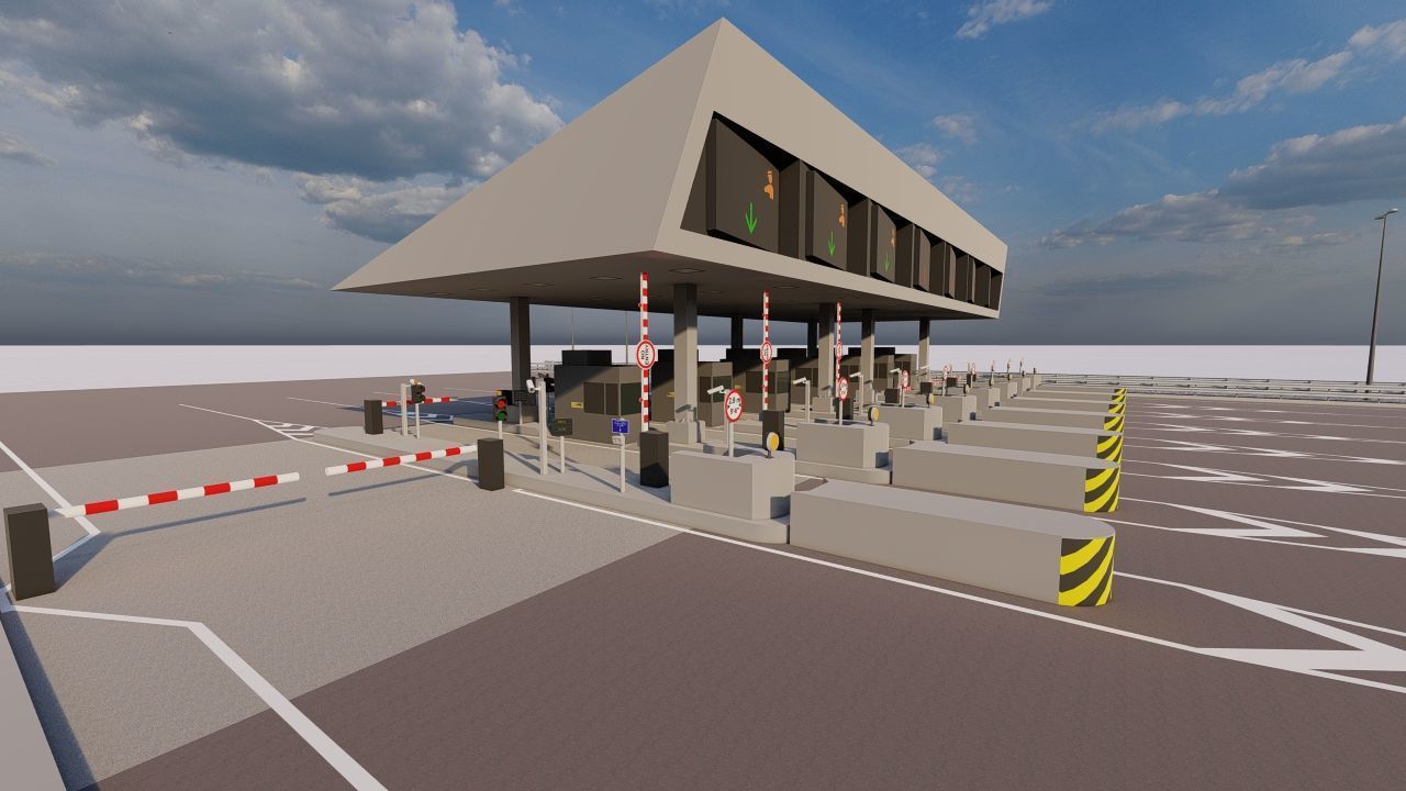 Road Pack - Extended-City Roads 3D model_7