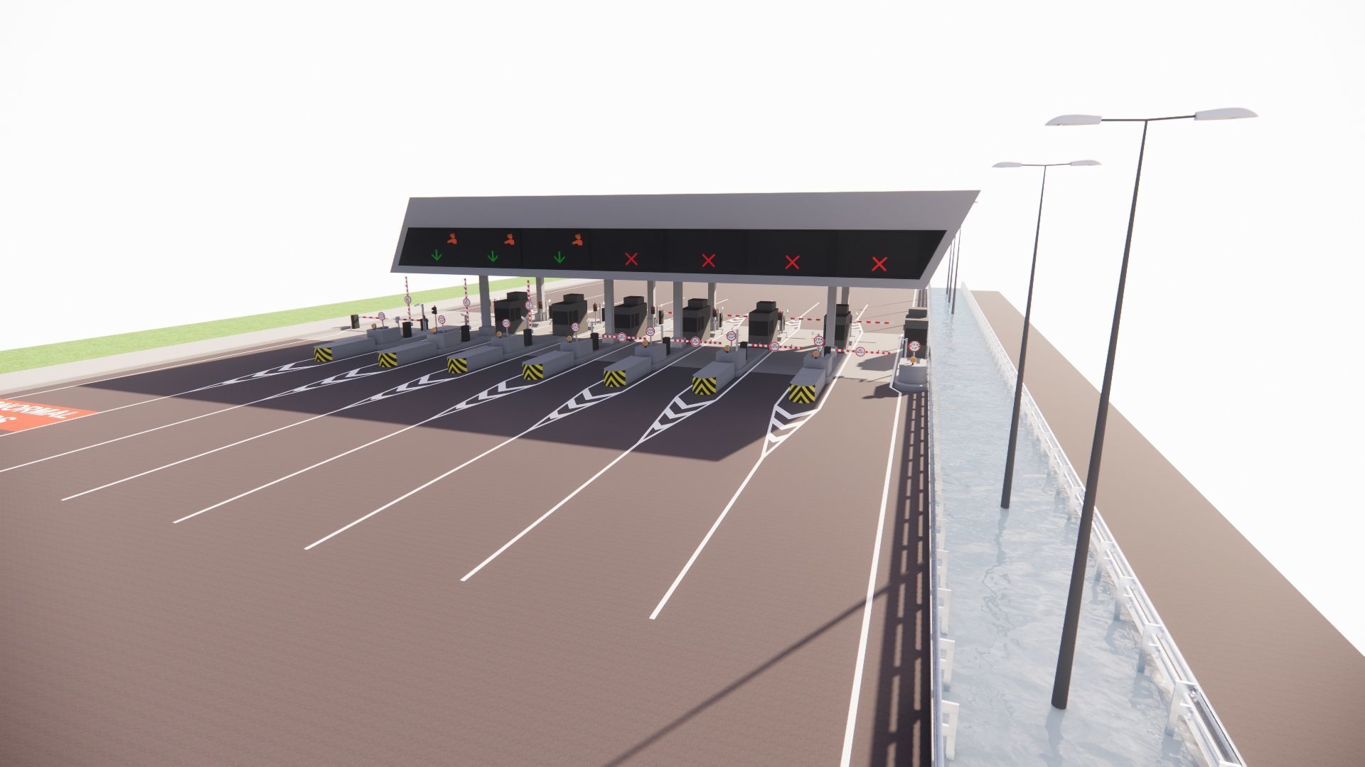 Road Pack - Extended-City Roads 3D model_11