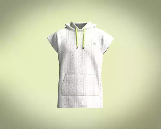 Mens workout Hooded Vest Tank 3D model