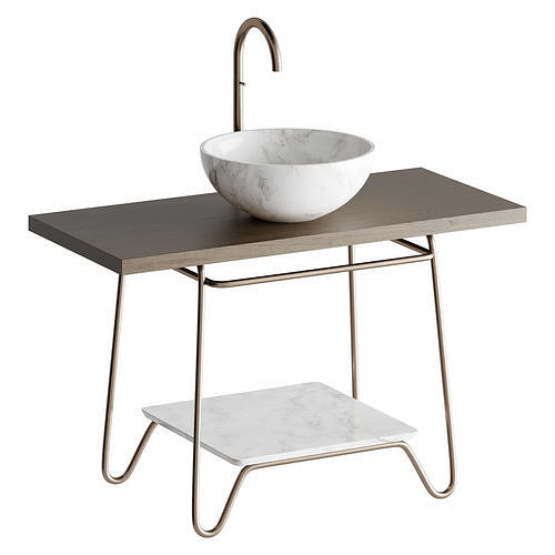 Kreoo KATO EASEL Washbasin furniture 3D model