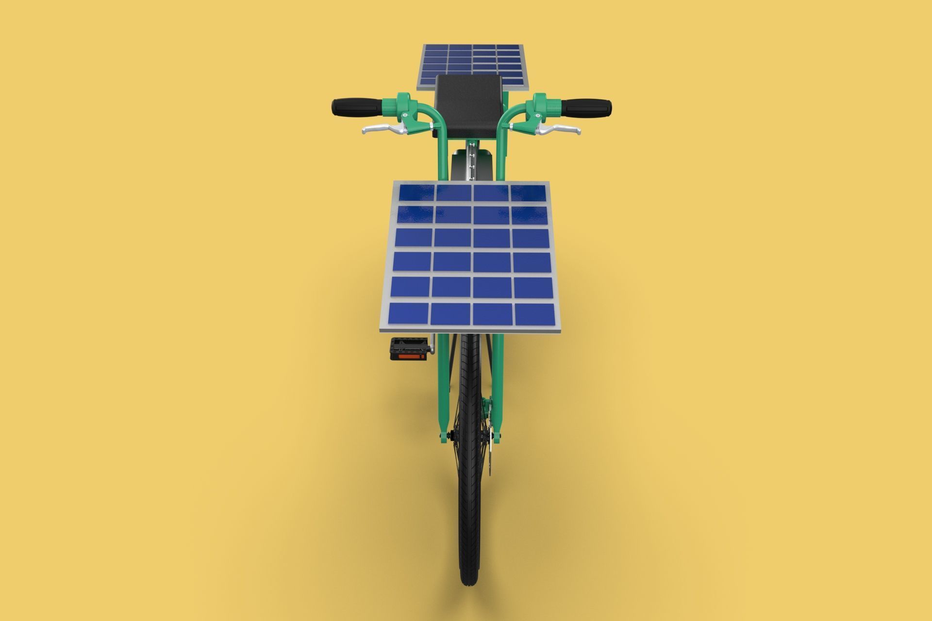 SOLAR CELL PANEL EBIKE ELECTRIC BIKE BICYCLE 3D model_11
