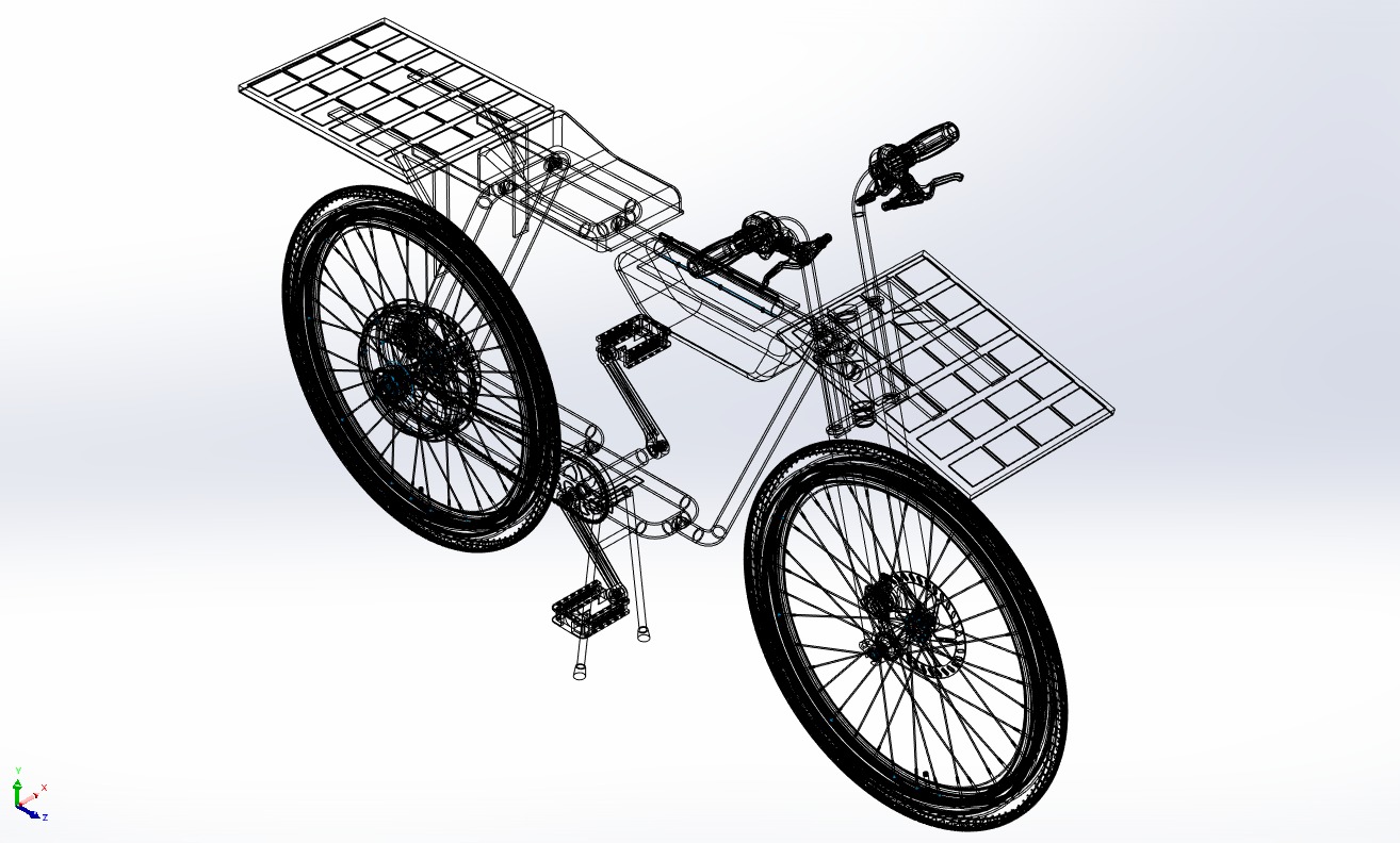SOLAR CELL PANEL EBIKE ELECTRIC BIKE BICYCLE 3D model_24