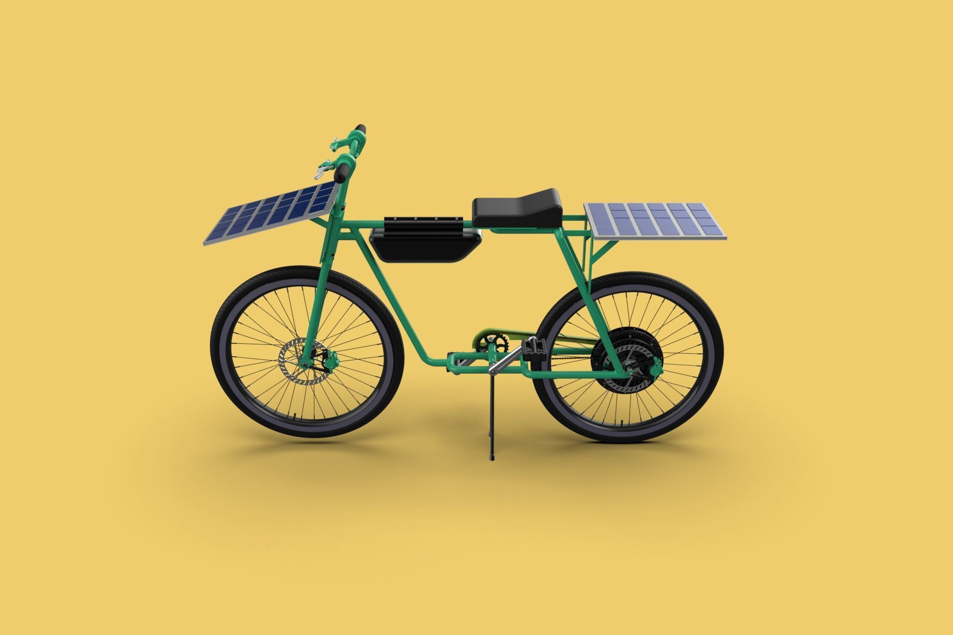 SOLAR CELL PANEL EBIKE ELECTRIC BIKE BICYCLE 3D model_18