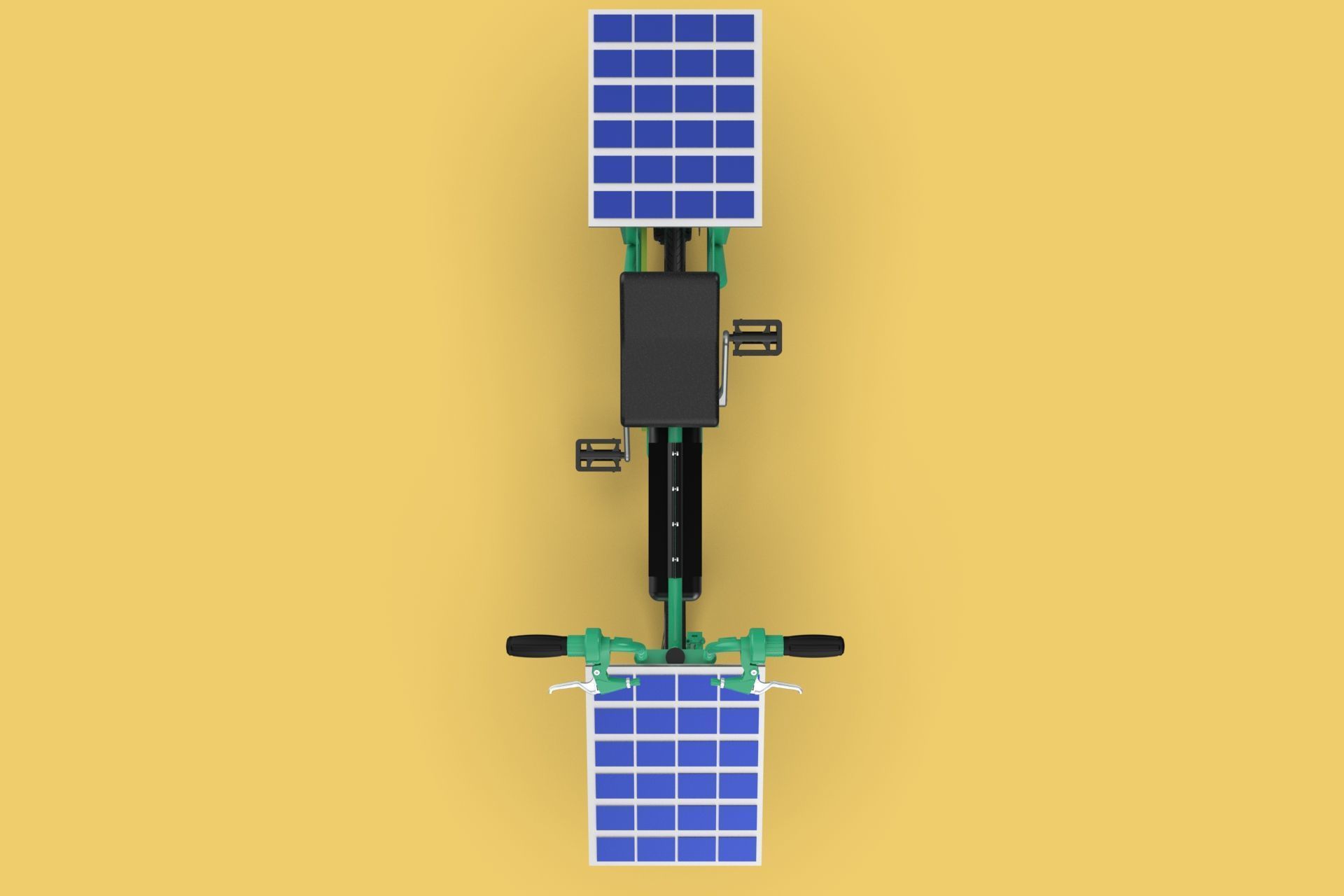 SOLAR CELL PANEL EBIKE ELECTRIC BIKE BICYCLE 3D model_19