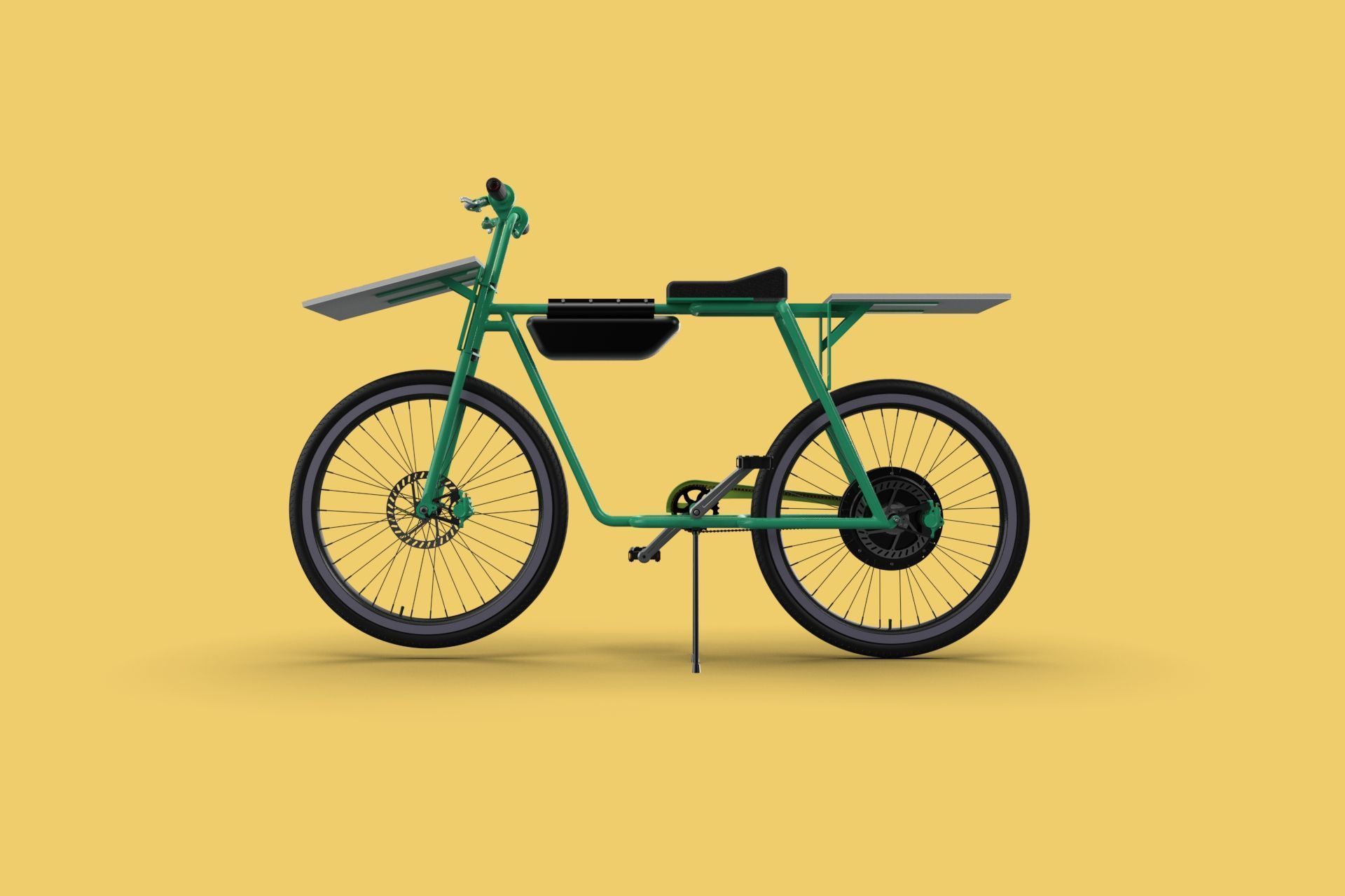 SOLAR CELL PANEL EBIKE ELECTRIC BIKE BICYCLE 3D model_17