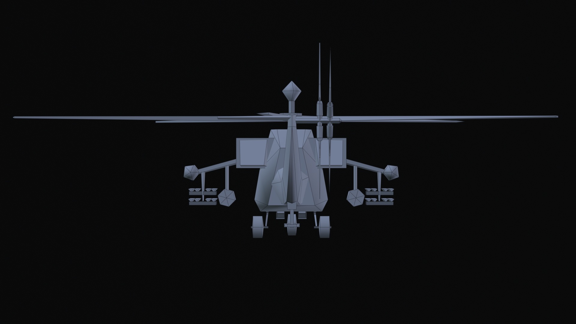 Asset - Army - Mi 28 Havoc - 3D MODEL Low-poly Low-poly 3D model_53