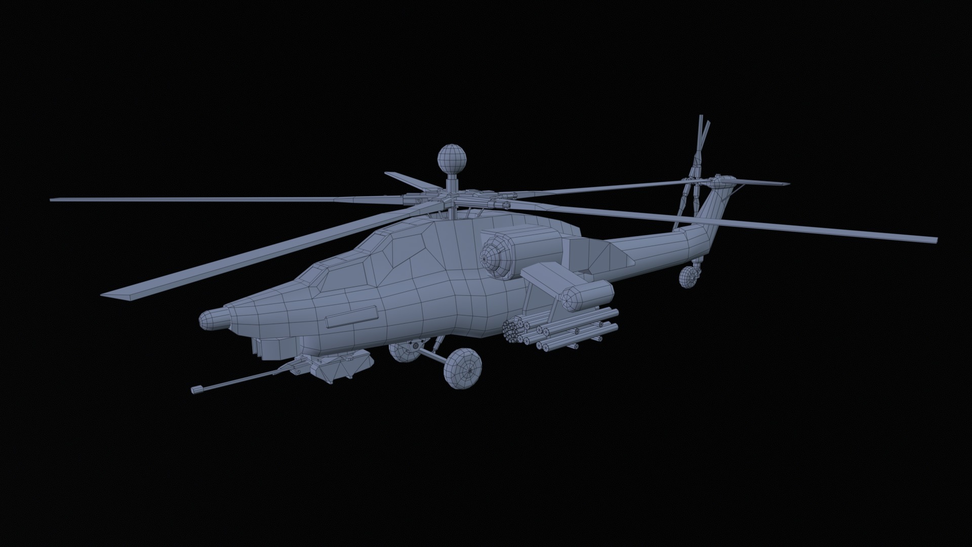 Asset - Army - Mi 28 Havoc - 3D MODEL Low-poly Low-poly 3D model_10