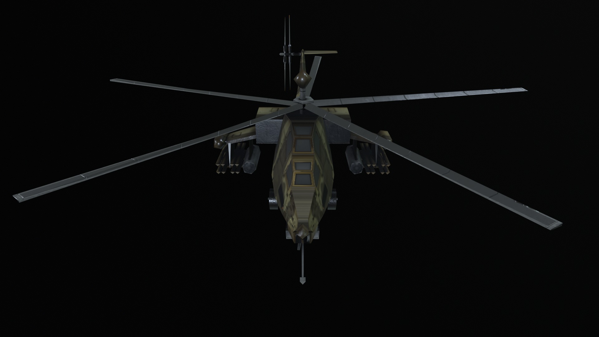 Asset - Army - Mi 28 Havoc - 3D MODEL Low-poly Low-poly 3D model_46