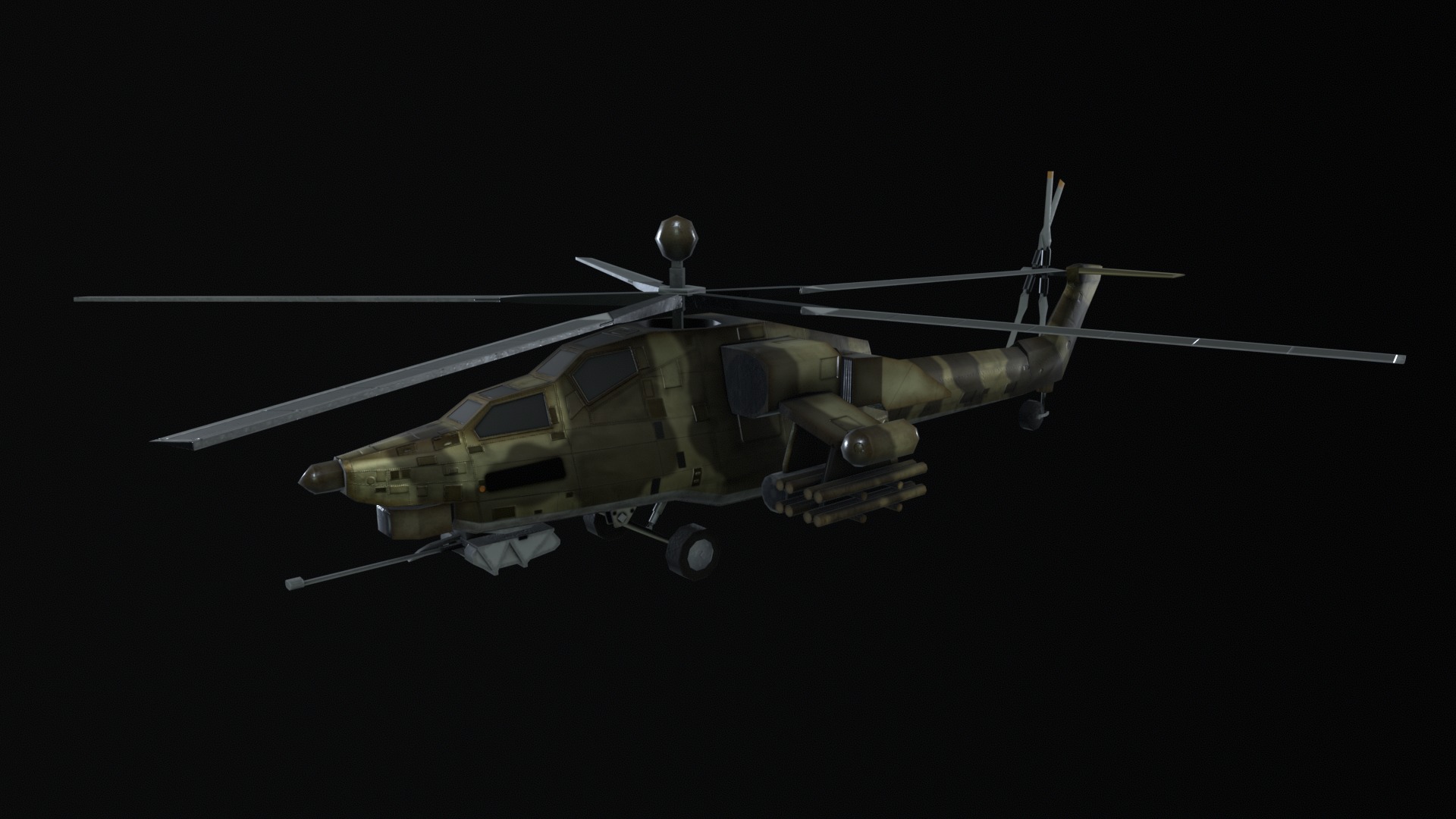Asset - Army - Mi 28 Havoc - 3D MODEL Low-poly Low-poly 3D model_35