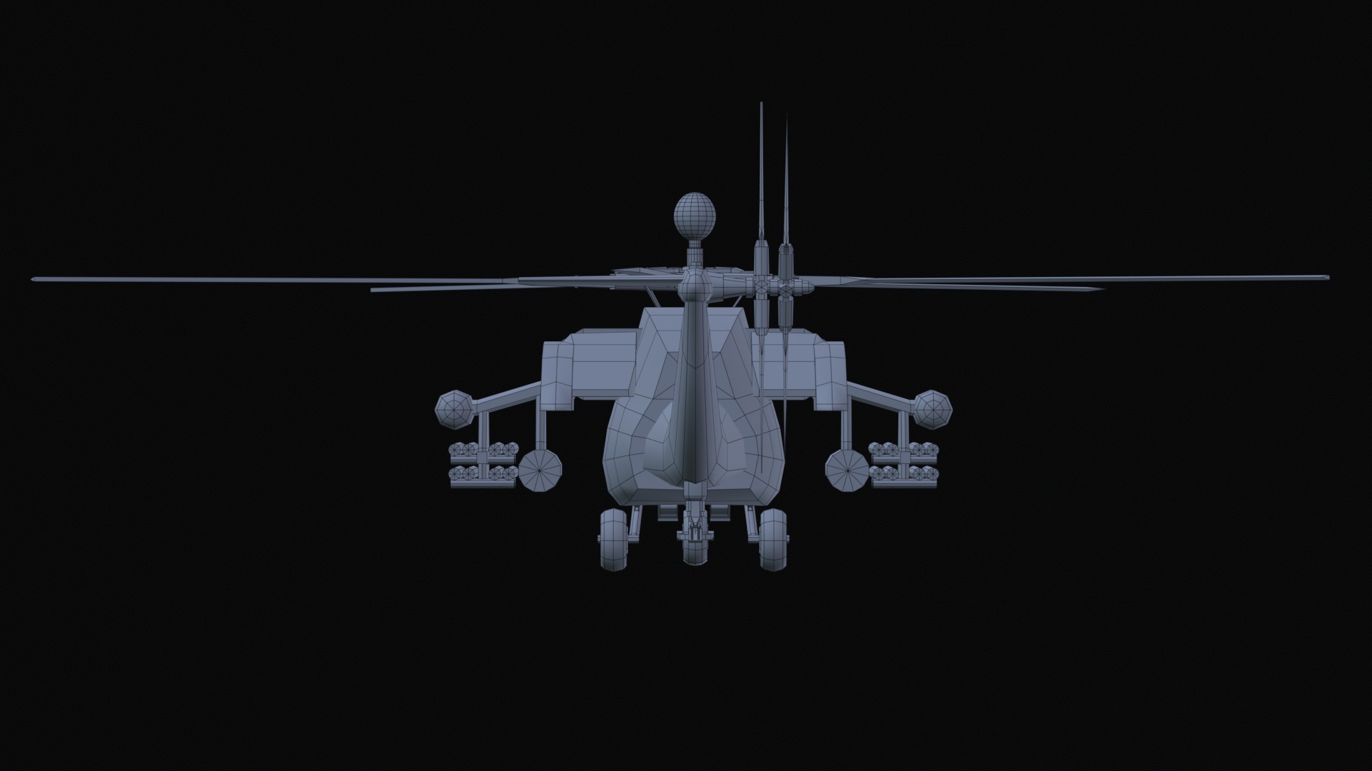 Asset - Army - Mi 28 Havoc - 3D MODEL Low-poly Low-poly 3D model_23
