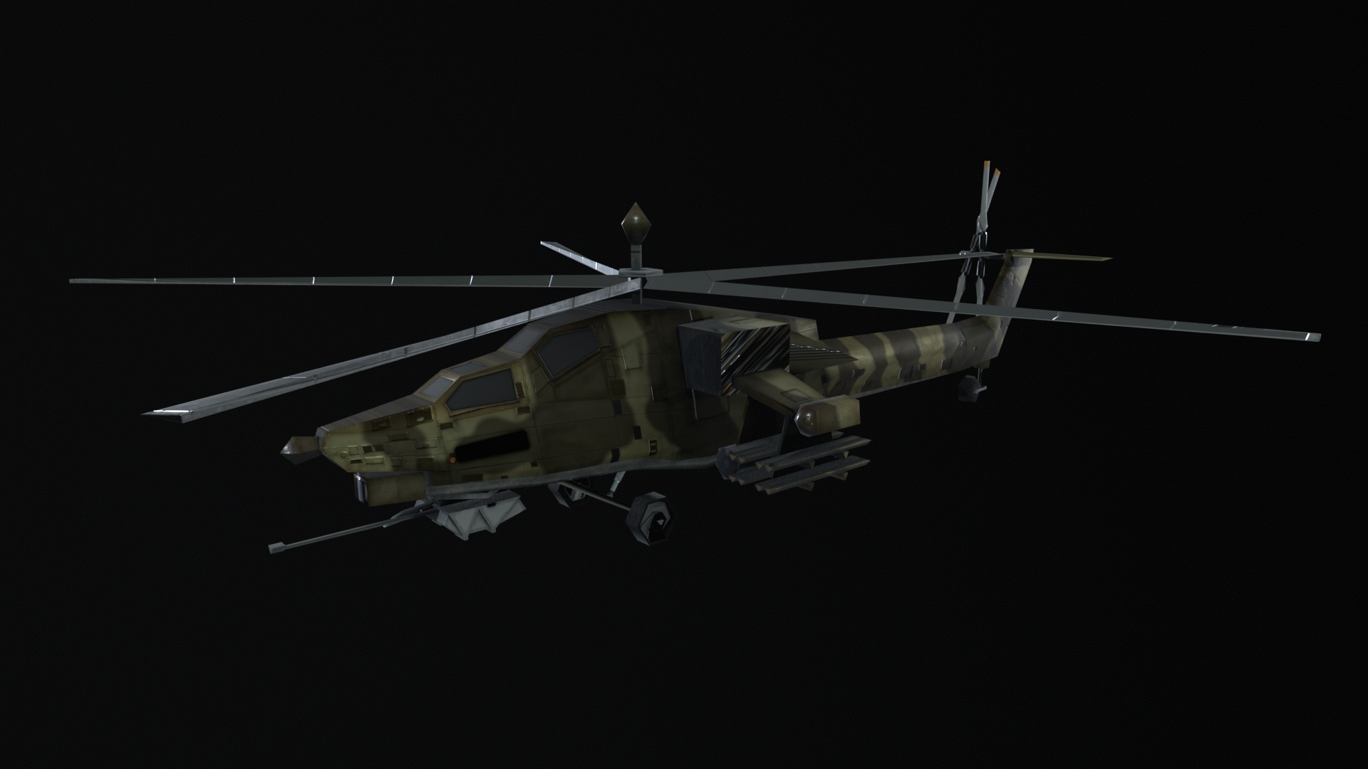 Asset - Army - Mi 28 Havoc - 3D MODEL Low-poly Low-poly 3D model_45