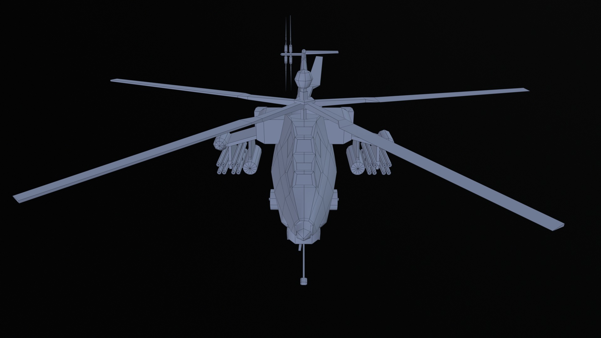 Asset - Army - Mi 28 Havoc - 3D MODEL Low-poly Low-poly 3D model_41