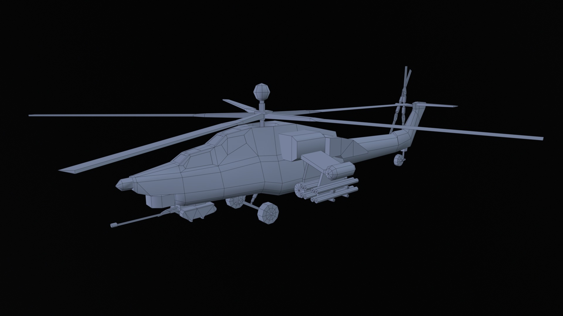 Asset - Army - Mi 28 Havoc - 3D MODEL Low-poly Low-poly 3D model_40