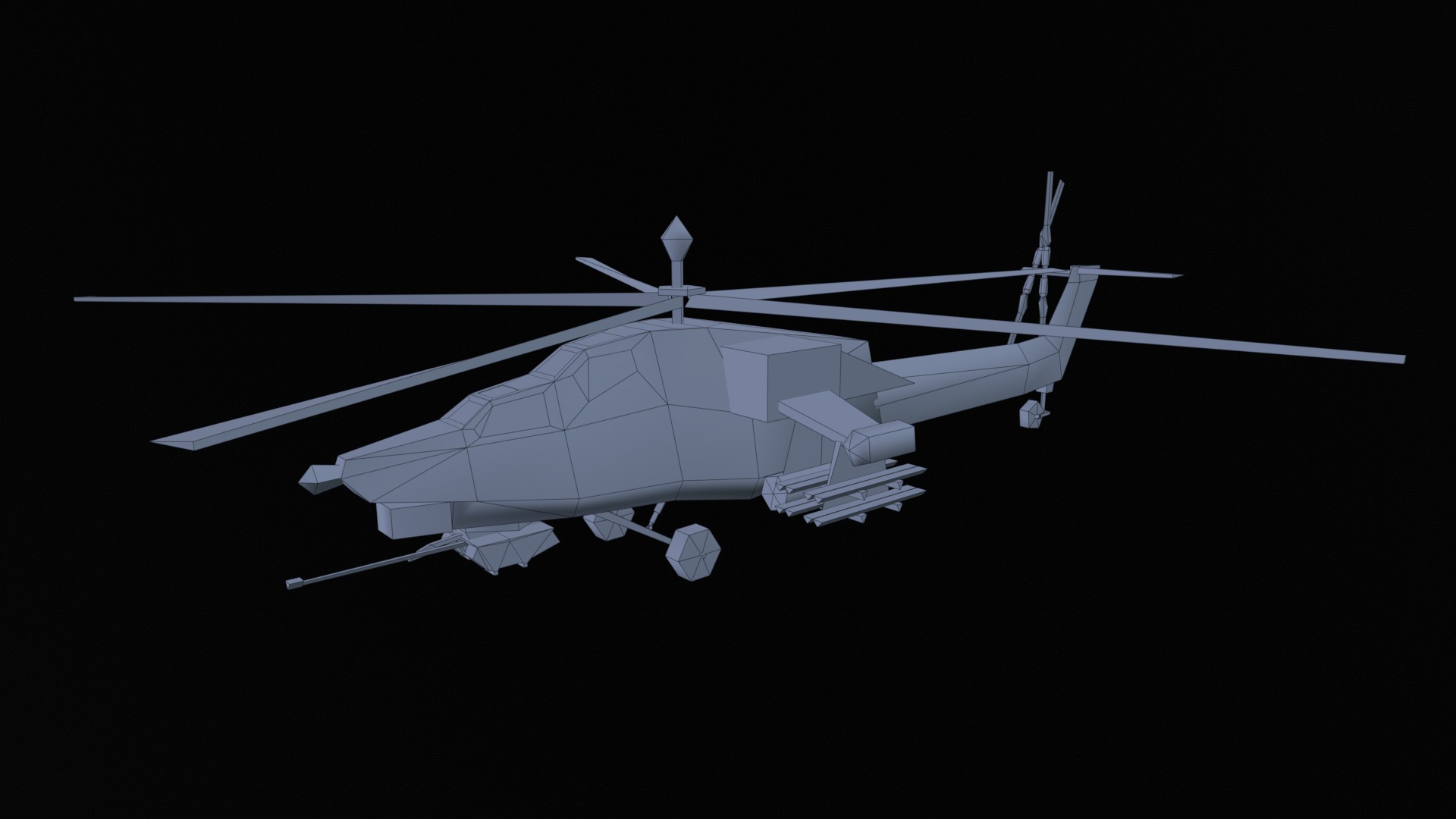 Asset - Army - Mi 28 Havoc - 3D MODEL Low-poly Low-poly 3D model_50
