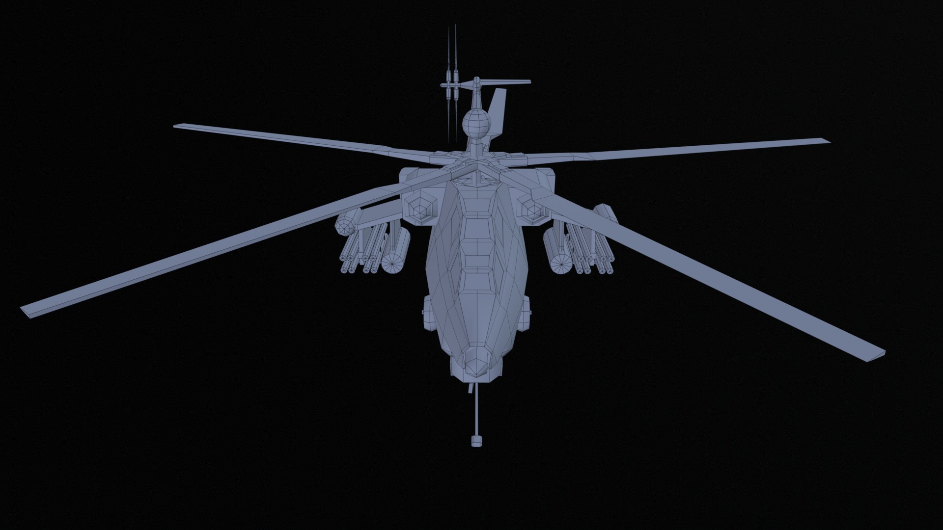 Asset - Army - Mi 28 Havoc - 3D MODEL Low-poly Low-poly 3D model_31