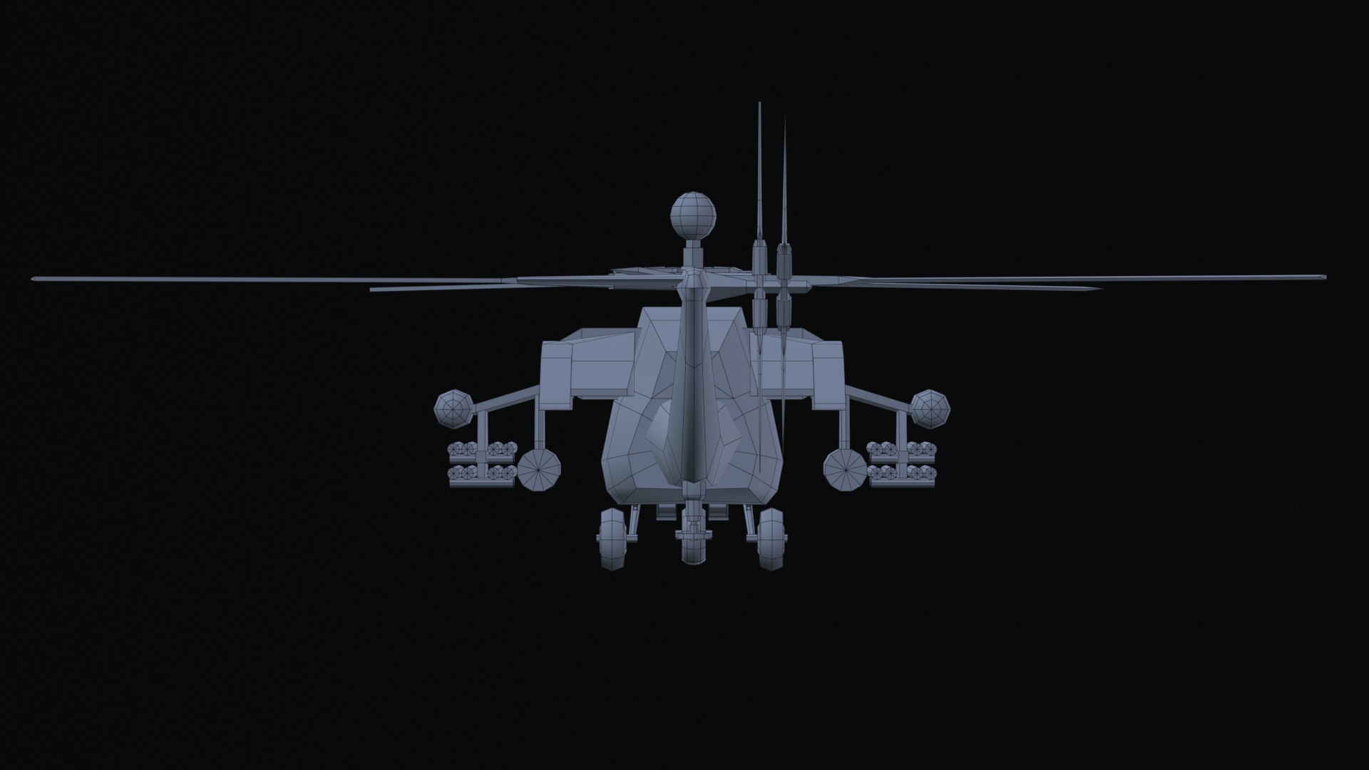 Asset - Army - Mi 28 Havoc - 3D MODEL Low-poly Low-poly 3D model_33