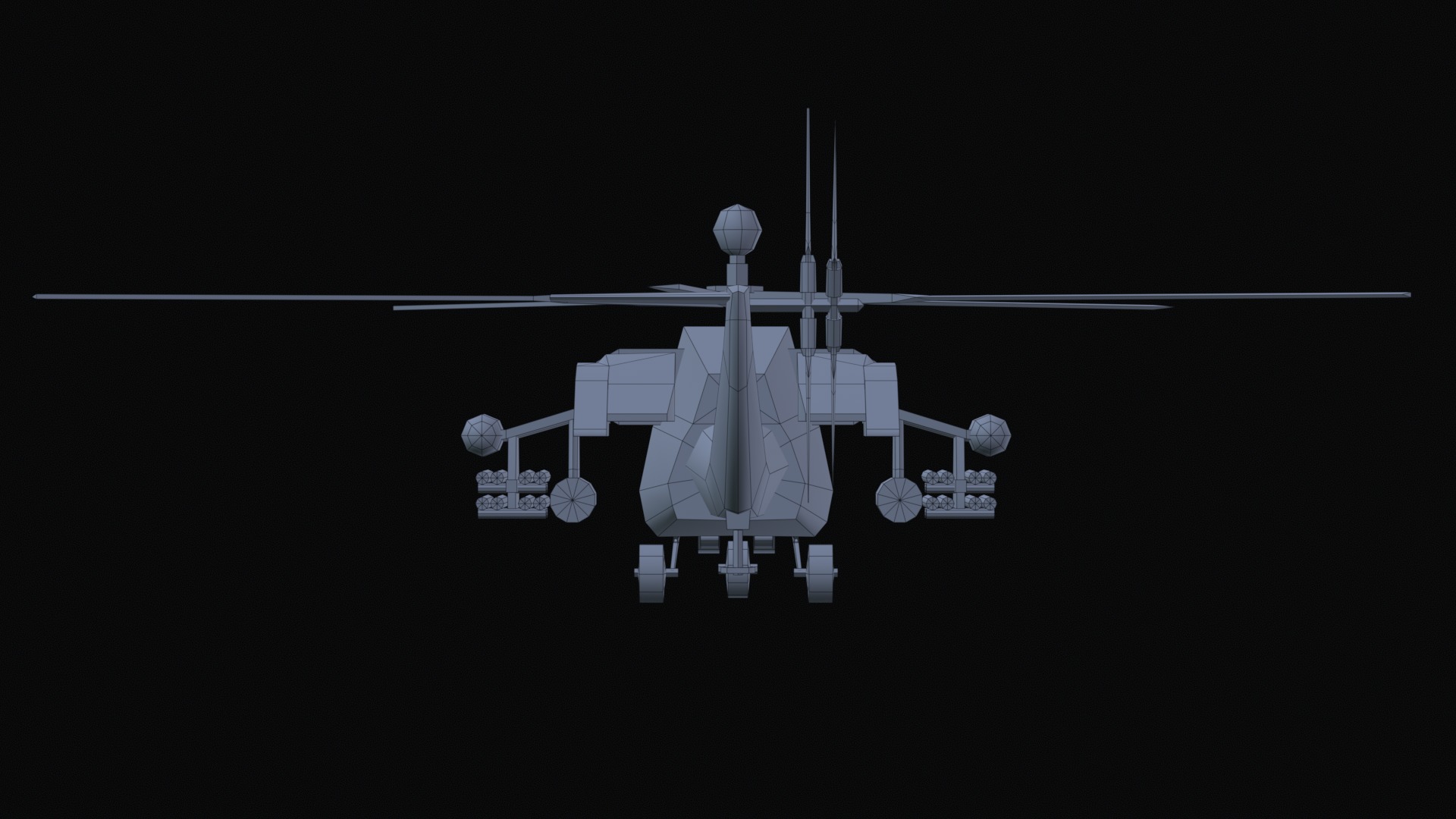 Asset - Army - Mi 28 Havoc - 3D MODEL Low-poly Low-poly 3D model_43