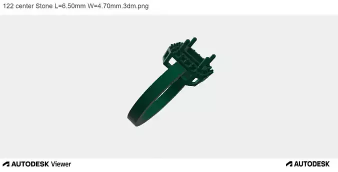 Women Ring with an Emerald Cut Center Stone