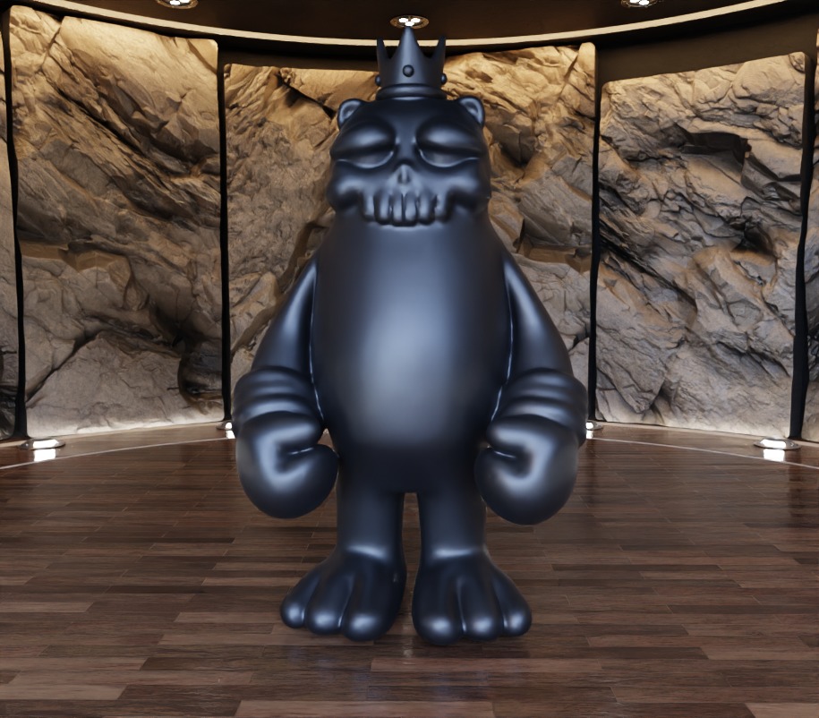 The Bear Champ Collaboration Fan Art Toy  3D print model_10