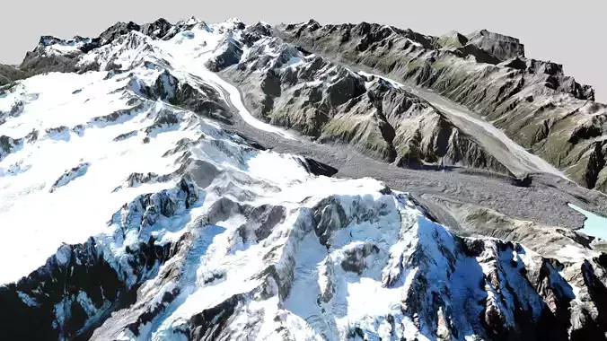 The Tasman Glacier New Zealand